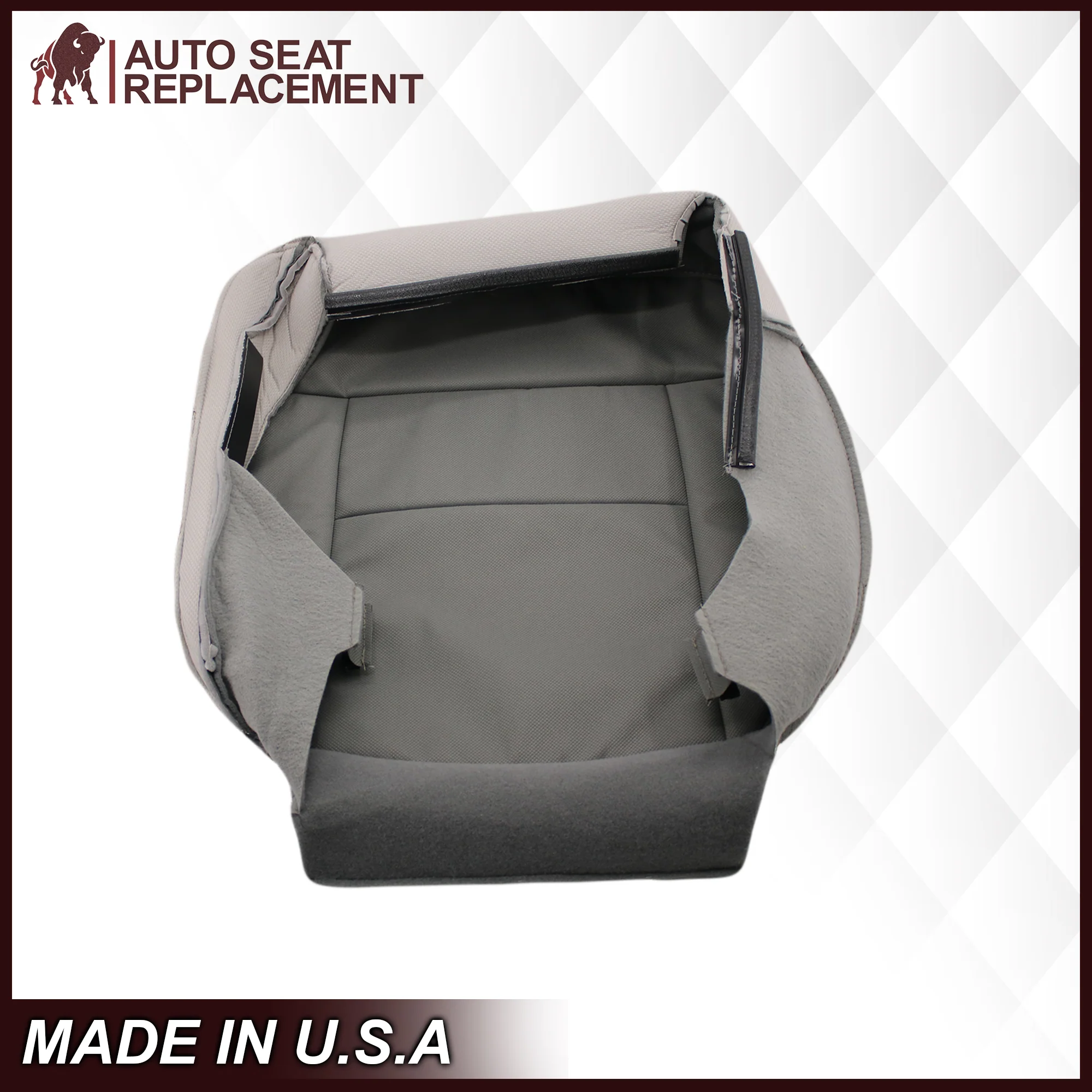 2004 2005 2006 2007 2008 Ford F150 XL Cloth Seat Covers in Medium Flint Gray - Image 12