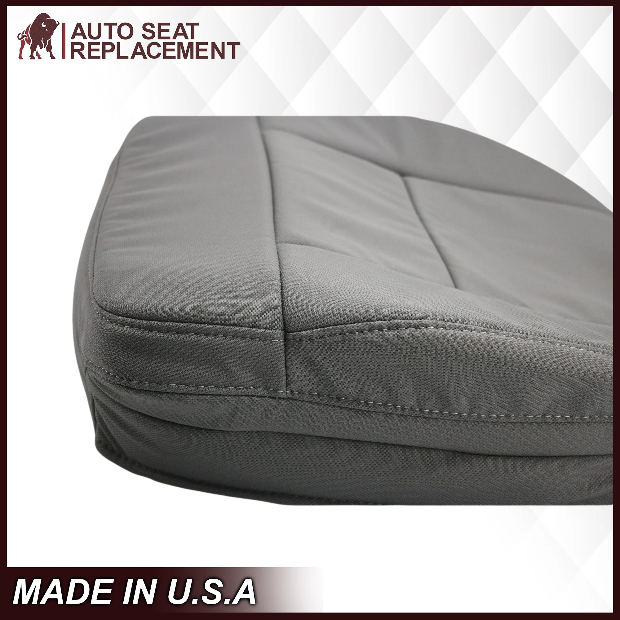 2004 2005 2006 2007 2008 Ford F150 XL Cloth Seat Covers in Medium Flint Gray - Image 13