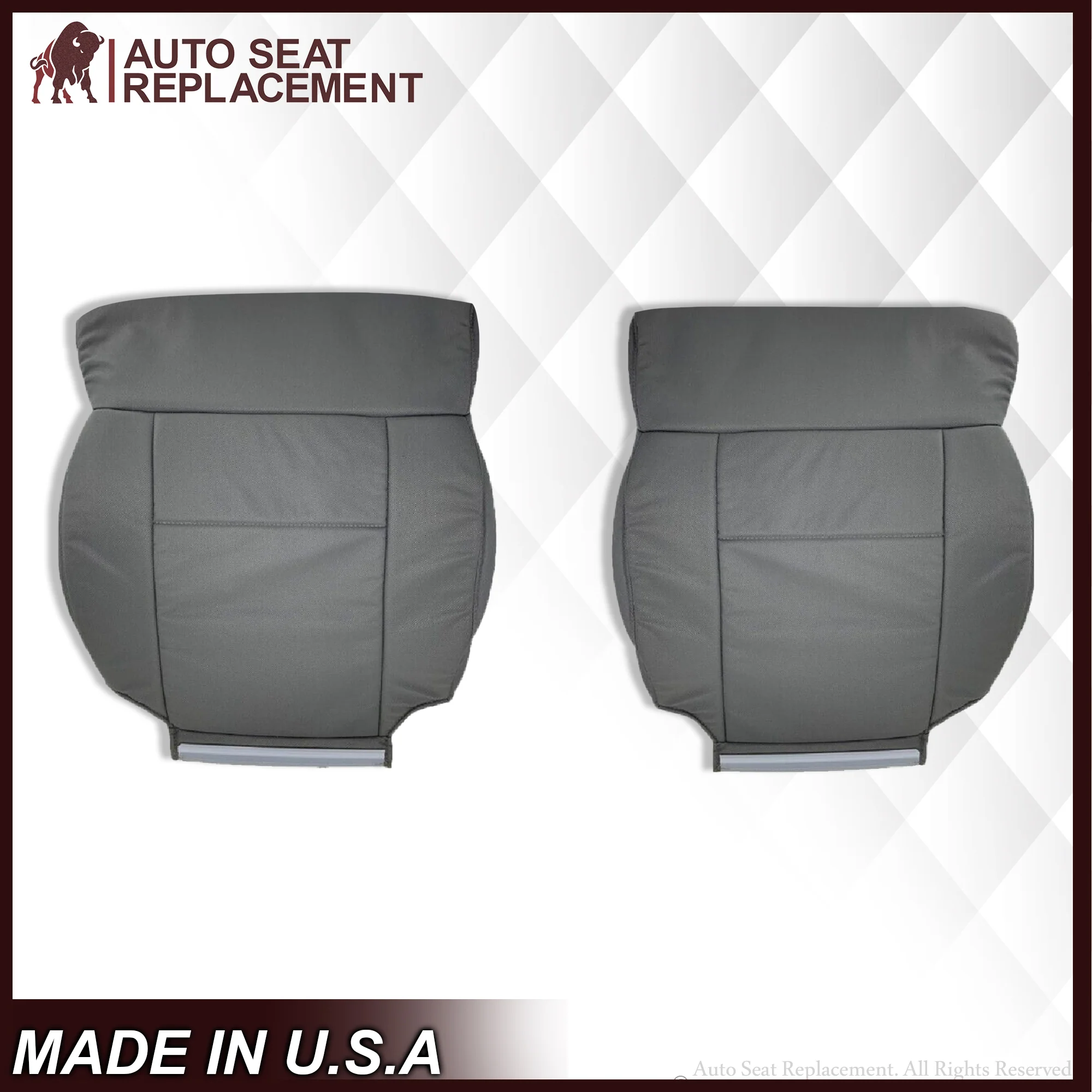 2004 2005 2006 2007 2008 Ford F150 XL Cloth Seat Covers in Medium Flint Gray - Image 18