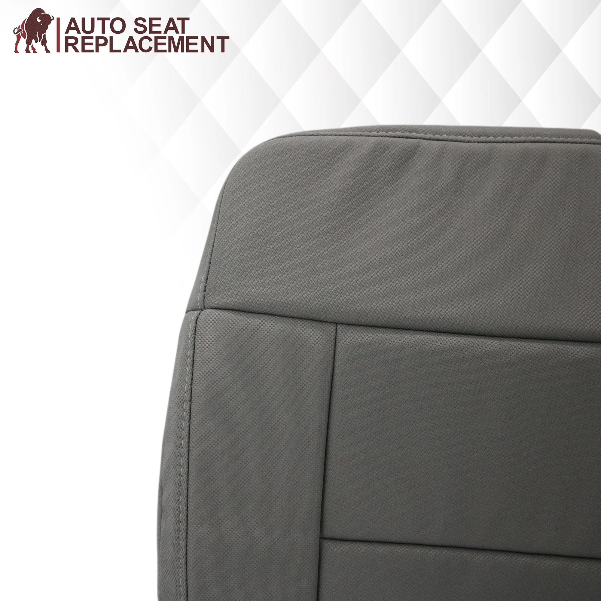 2004 2005 2006 2007 2008 Ford F150 XL Cloth Seat Covers in Medium Flint Gray - Image 6
