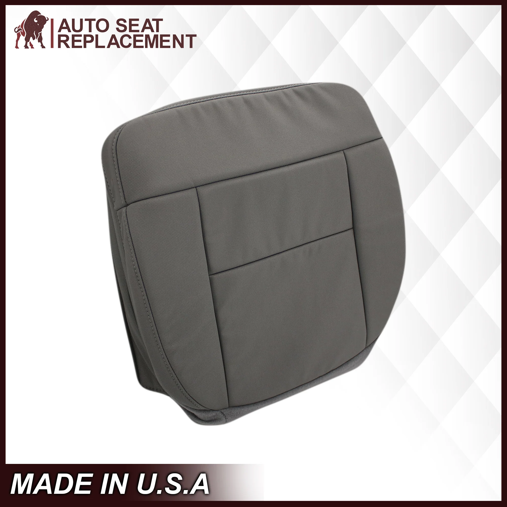 2004 2005 2006 2007 2008 Ford F150 XL Cloth Seat Covers in Medium Flint Gray - Image 8
