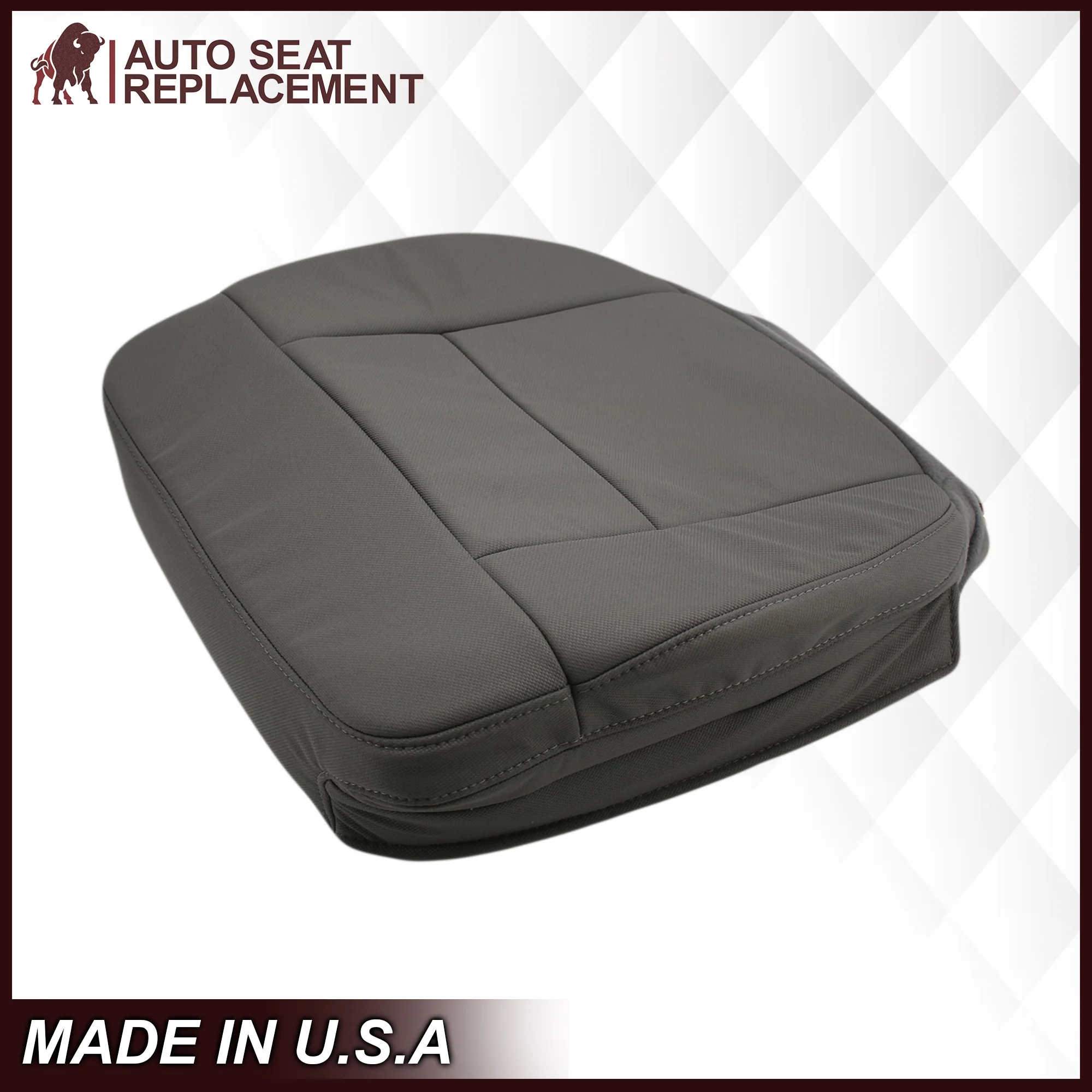 2004 2005 2006 2007 2008 Ford F150 XL Cloth Seat Covers in Medium Flint Gray - Image 9