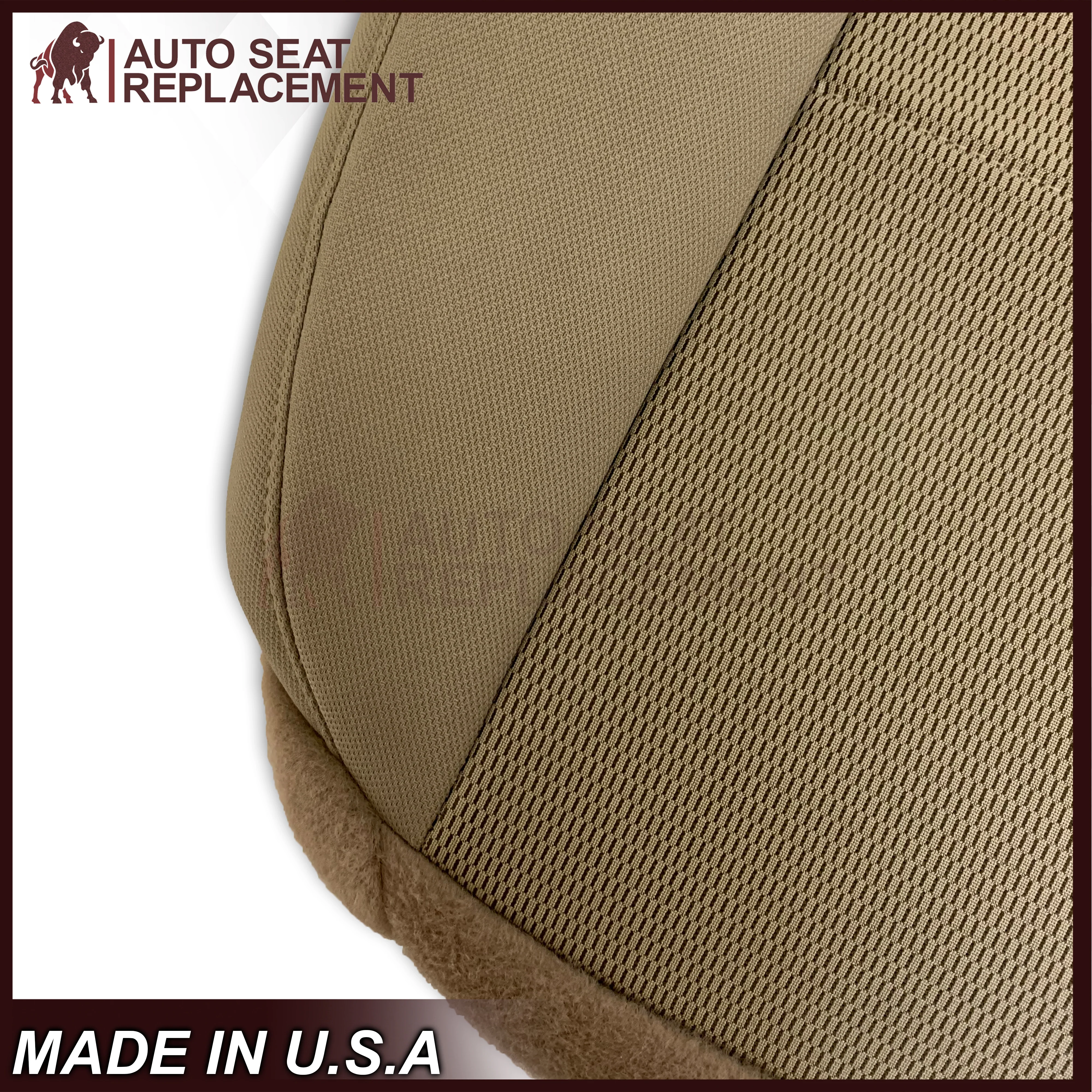 2004 2005 2006 Ford F150 XLT STX FX4 Bottom Cloth Fabric Replacement Seat Cover Tan - Image 10