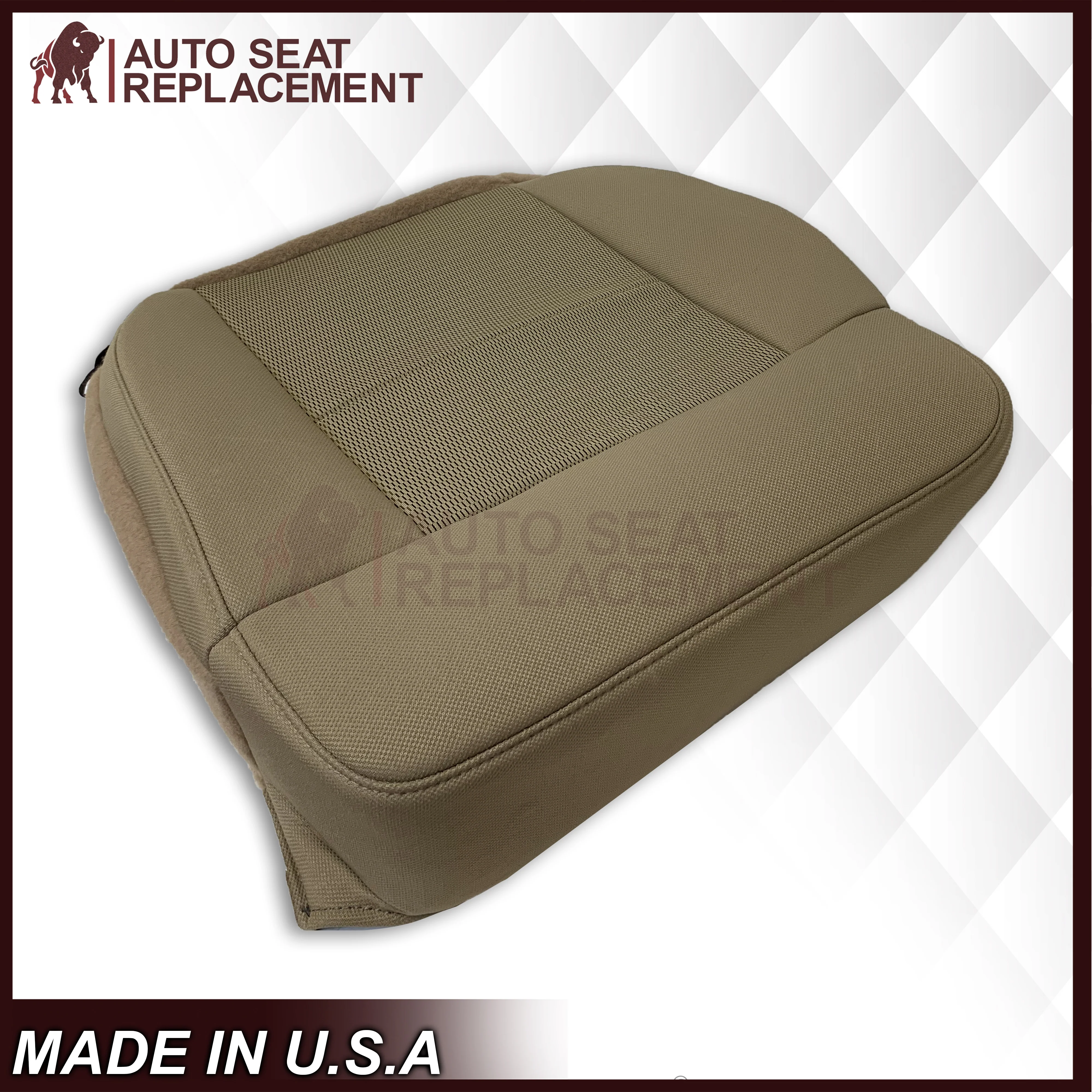 2004 2005 2006 Ford F150 XLT STX FX4 Bottom Cloth Fabric Replacement Seat Cover Tan - Image 8