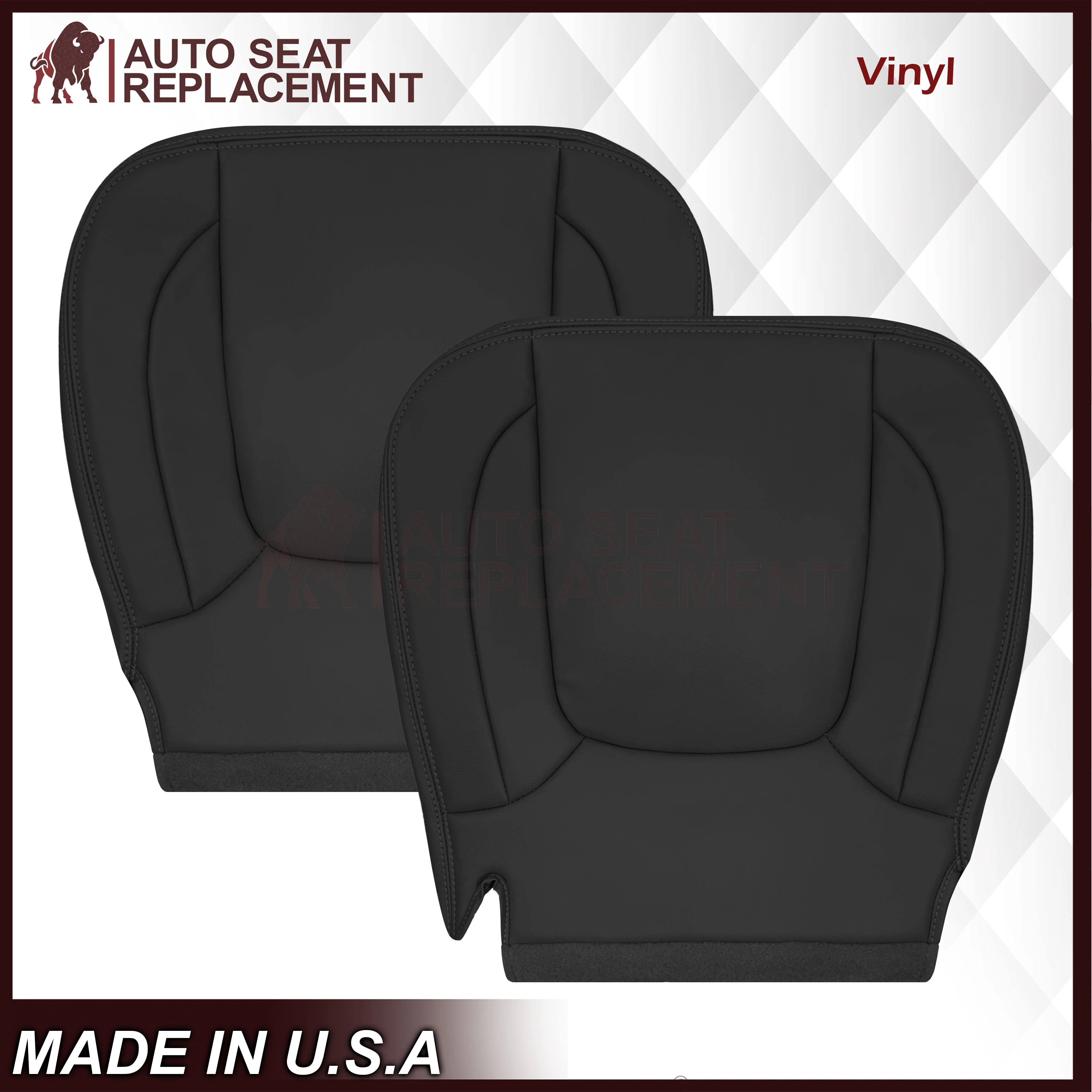 2004 2005 Dodge Ram 1500 2500 3500 Laramie Single Cab Work Truck Replacement Seat Covers In Dark Slate "Dark Gray" - Image 15