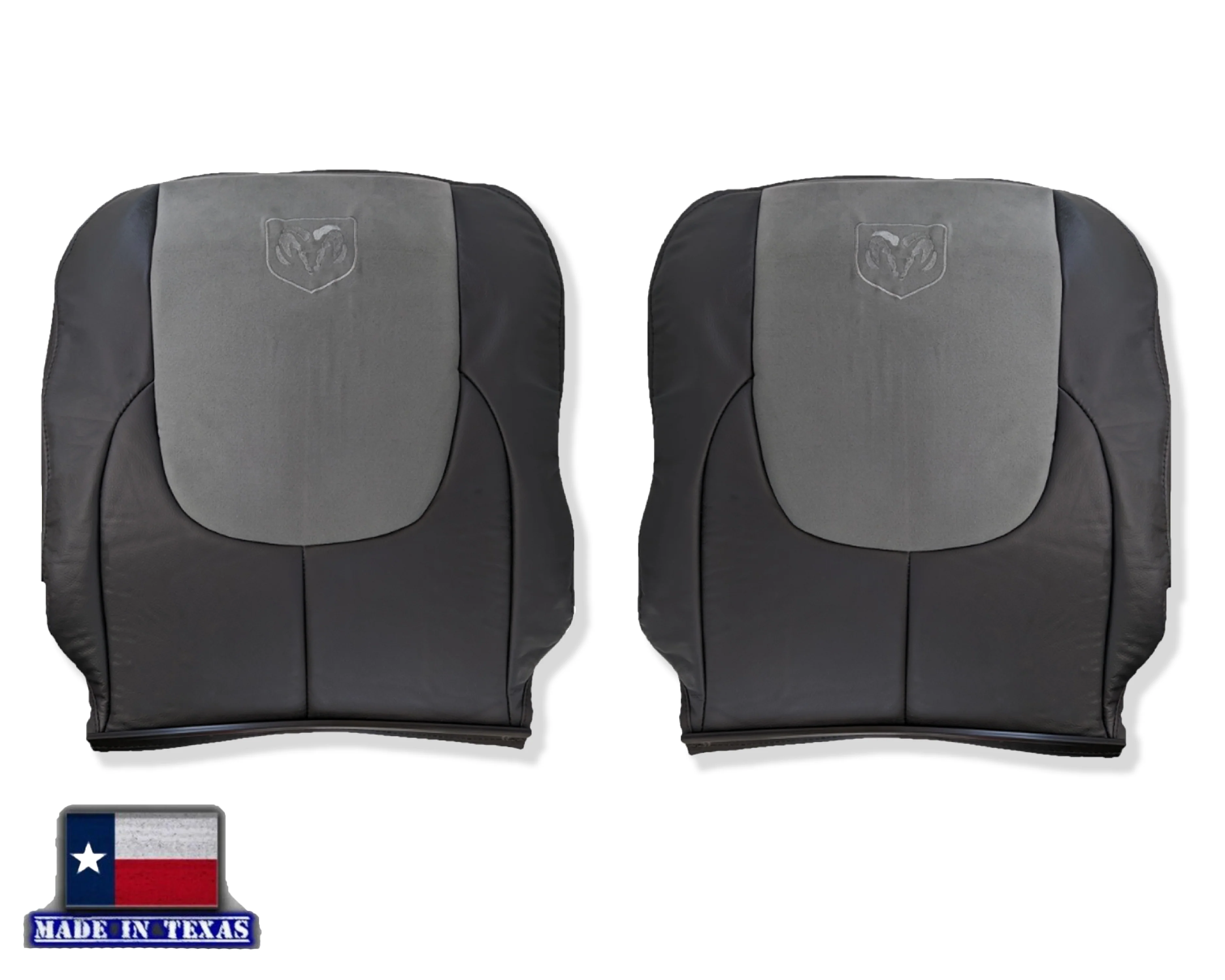 2004 2005 Dodge Ram 1500 2500 3500 Laramie SINGLE CAB WORK TRUCK  Replacement Seat Covers In Dark Slate "Dark Gray" - Image 5