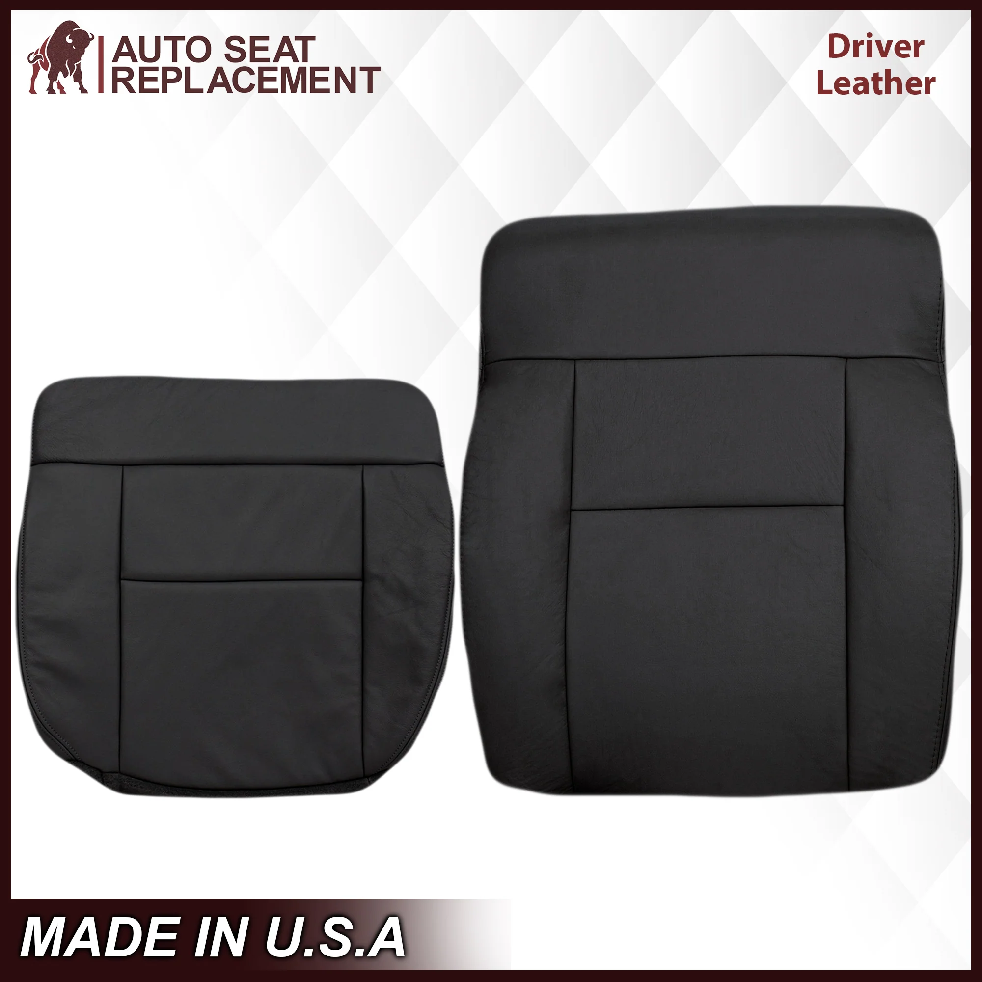 2004-2008 Ford F150 Seat Cover in Black: Choose Leather or Vinyl - Image 11