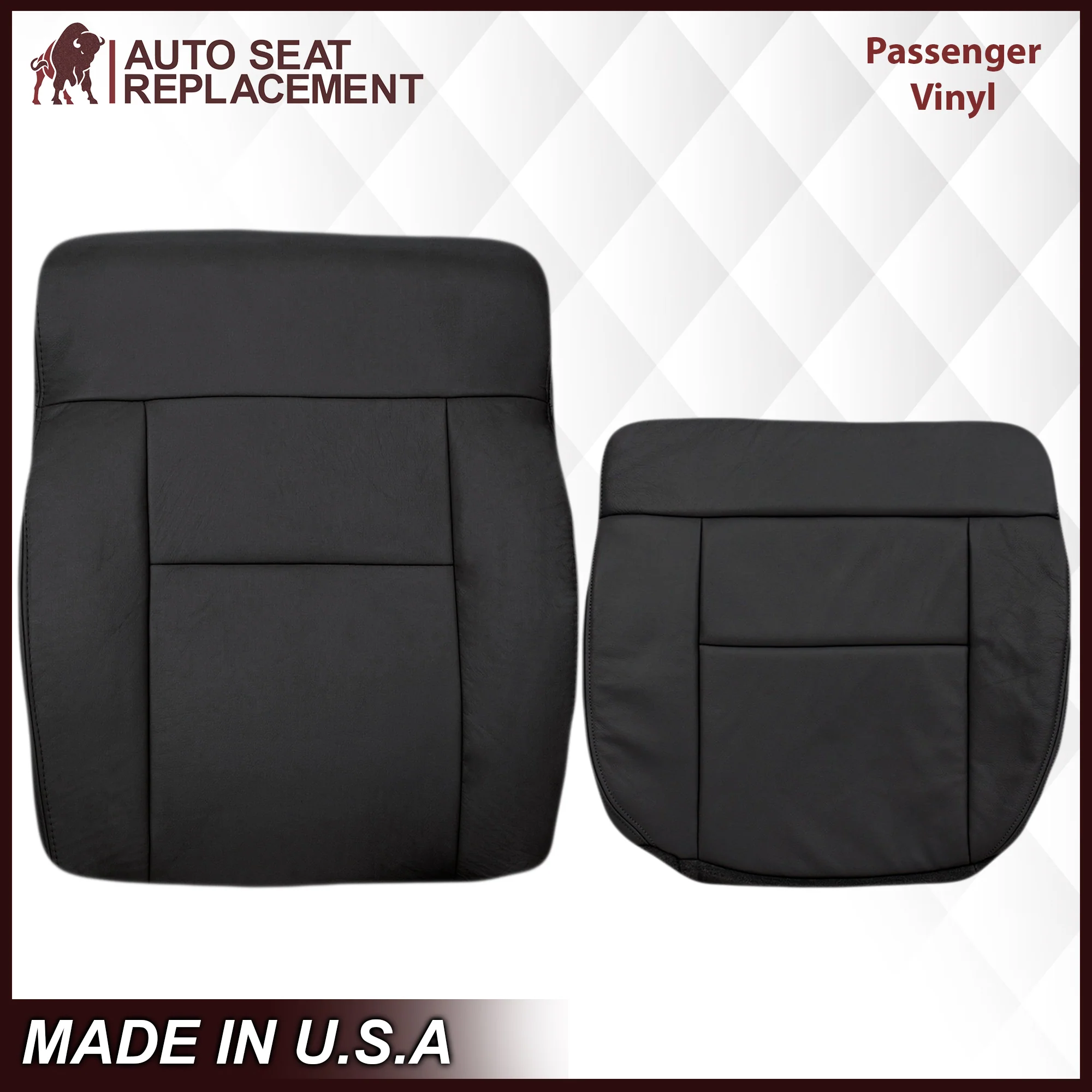 2004-2008 Ford F150 Seat Cover in Black: Choose Leather or Vinyl - Image 16