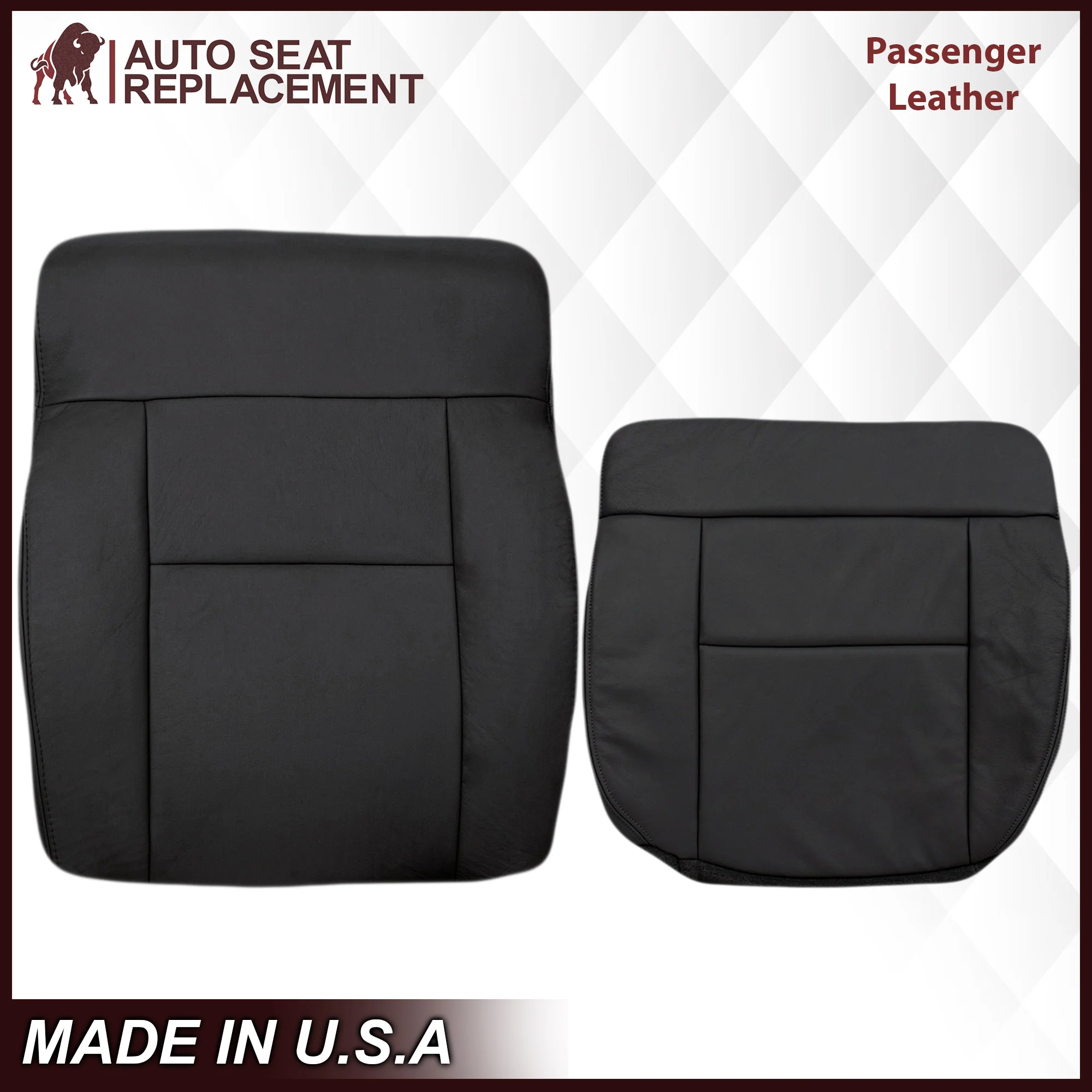 2004-2008 Ford F150 Seat Cover in Black: Choose Leather or Vinyl - Image 17