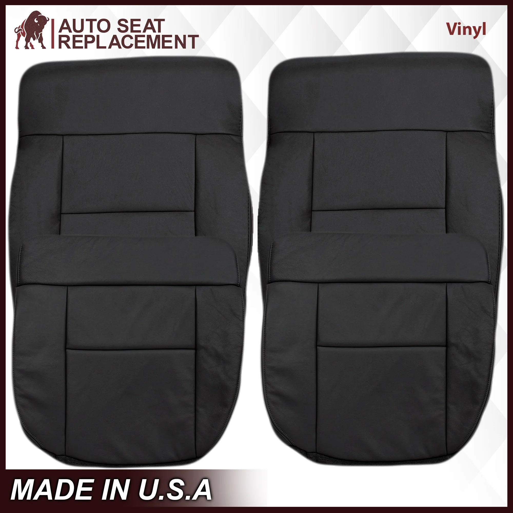 2004-2008 Ford F150 Seat Cover in Black: Choose Leather or Vinyl - Image 20