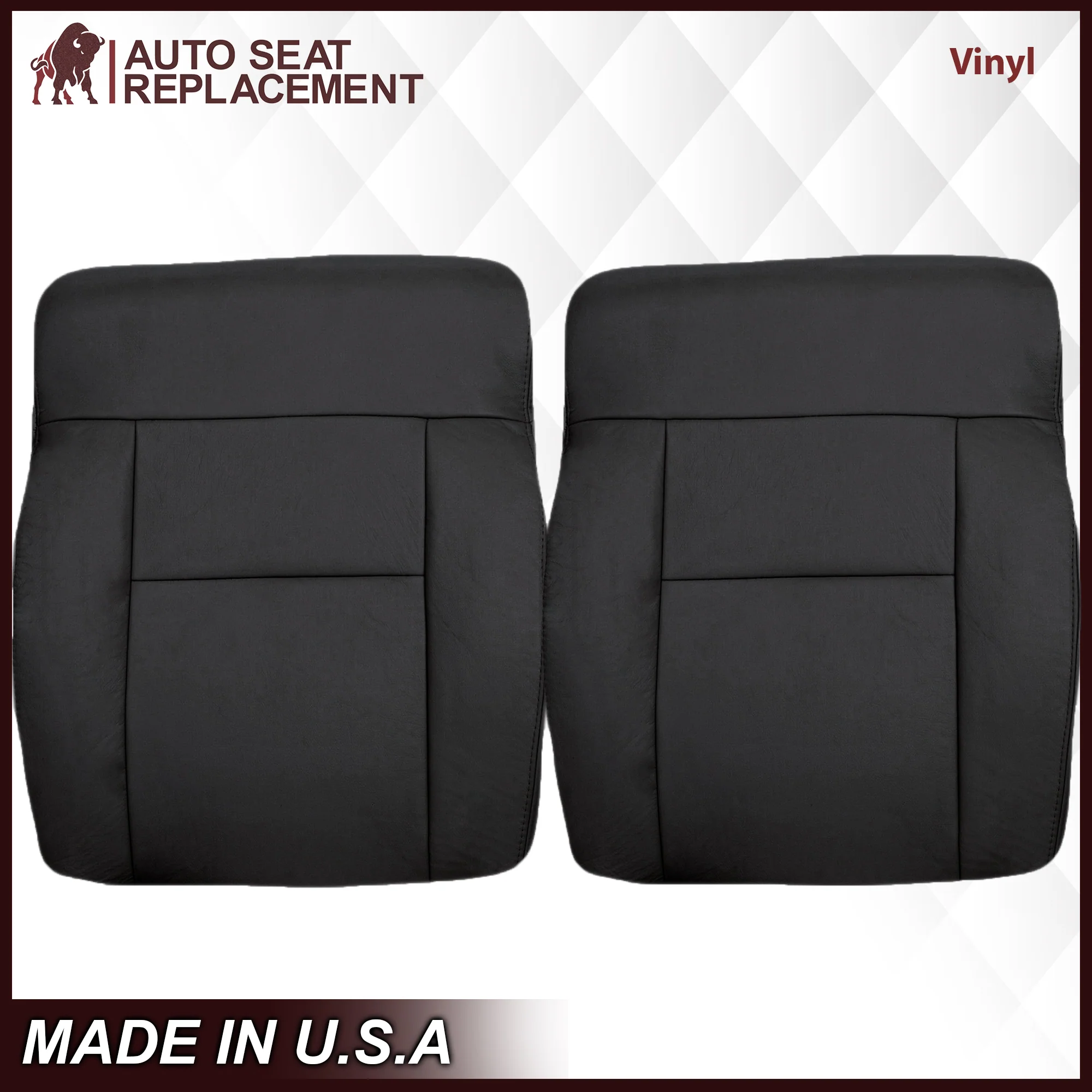2004-2008 Ford F150 Seat Cover in Black: Choose Leather or Vinyl - Image 22