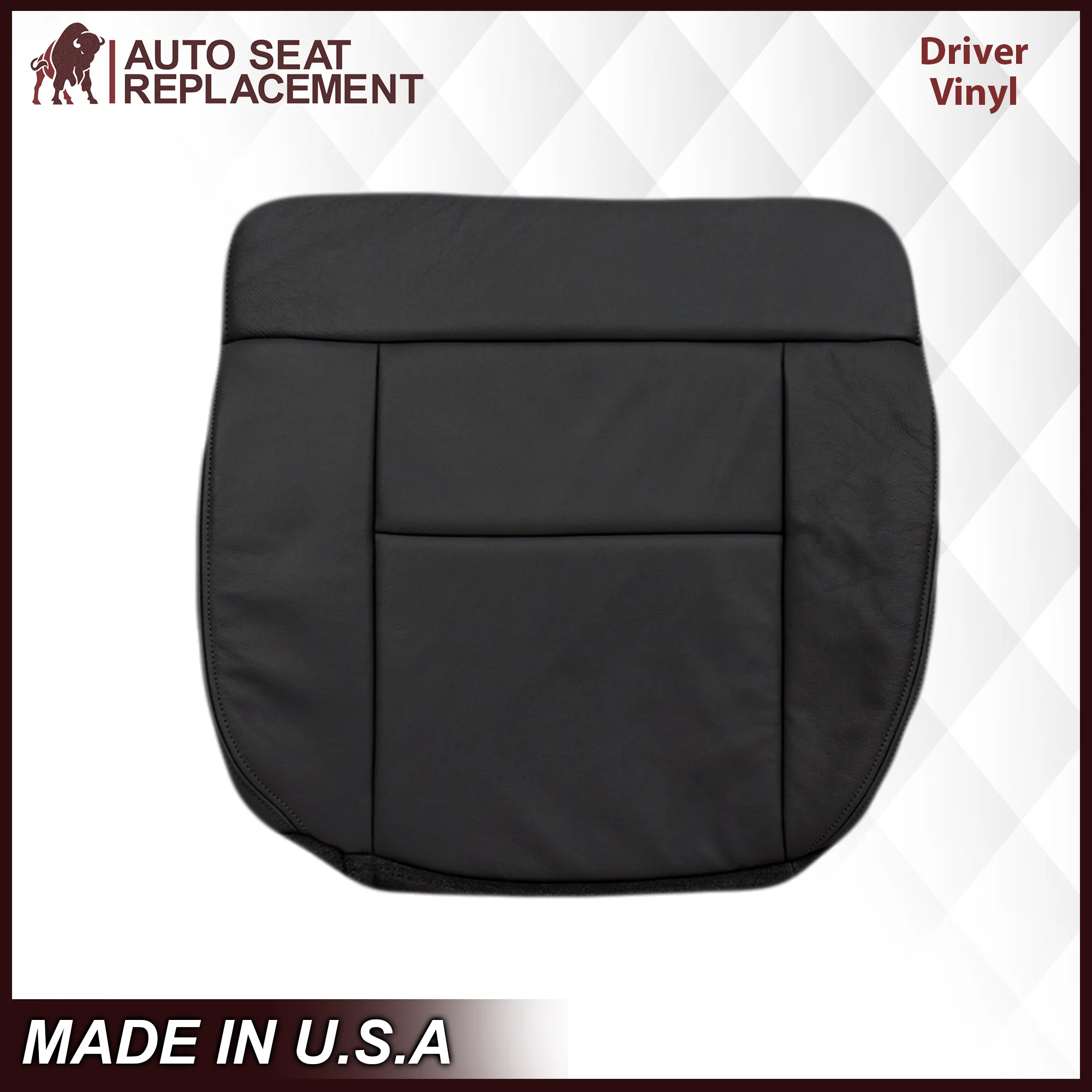 2004-2008 Ford F150 Seat Cover in Black: Choose Leather or Vinyl - Image 6