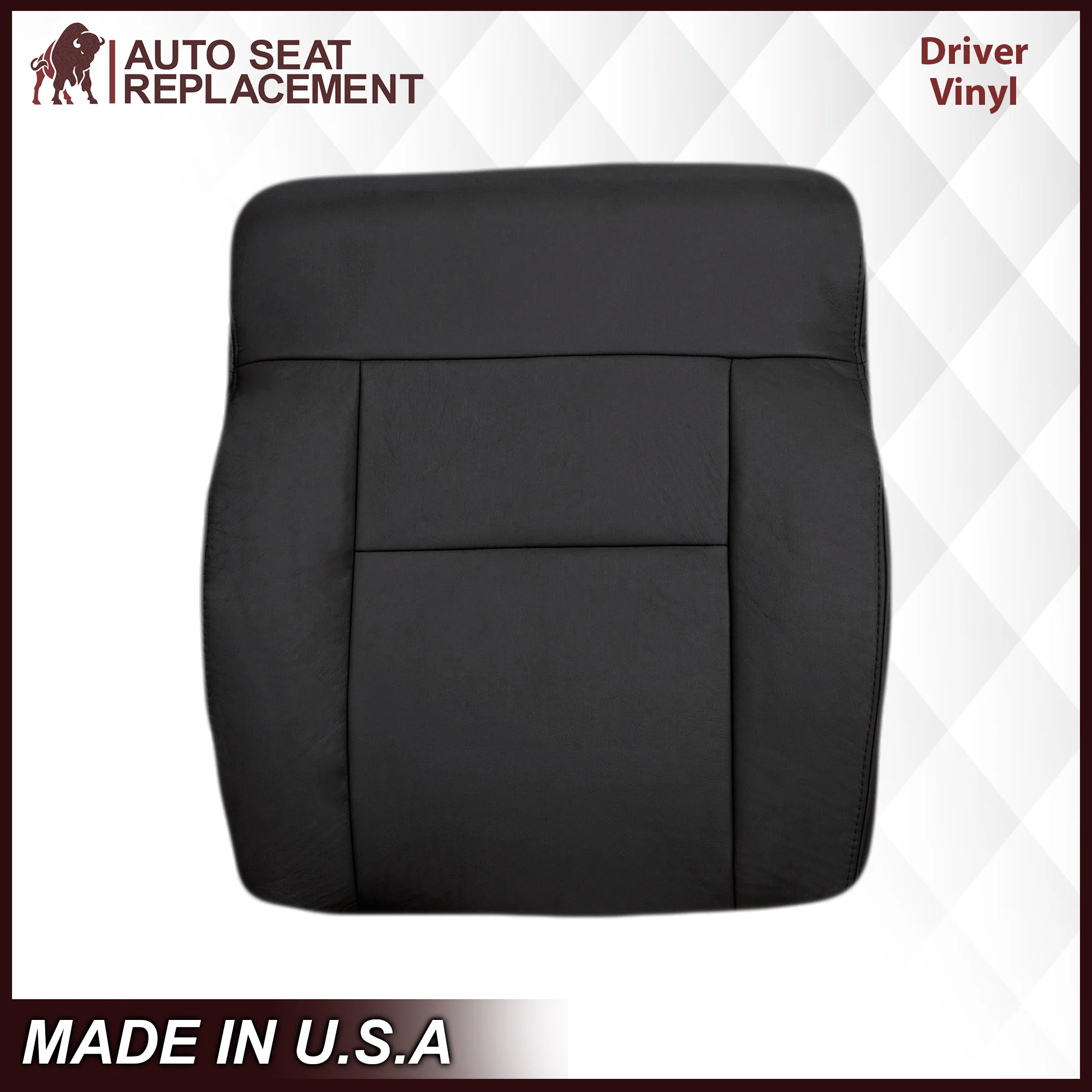 2004-2008 Ford F150 Seat Cover in Black: Choose Leather or Vinyl - Image 8