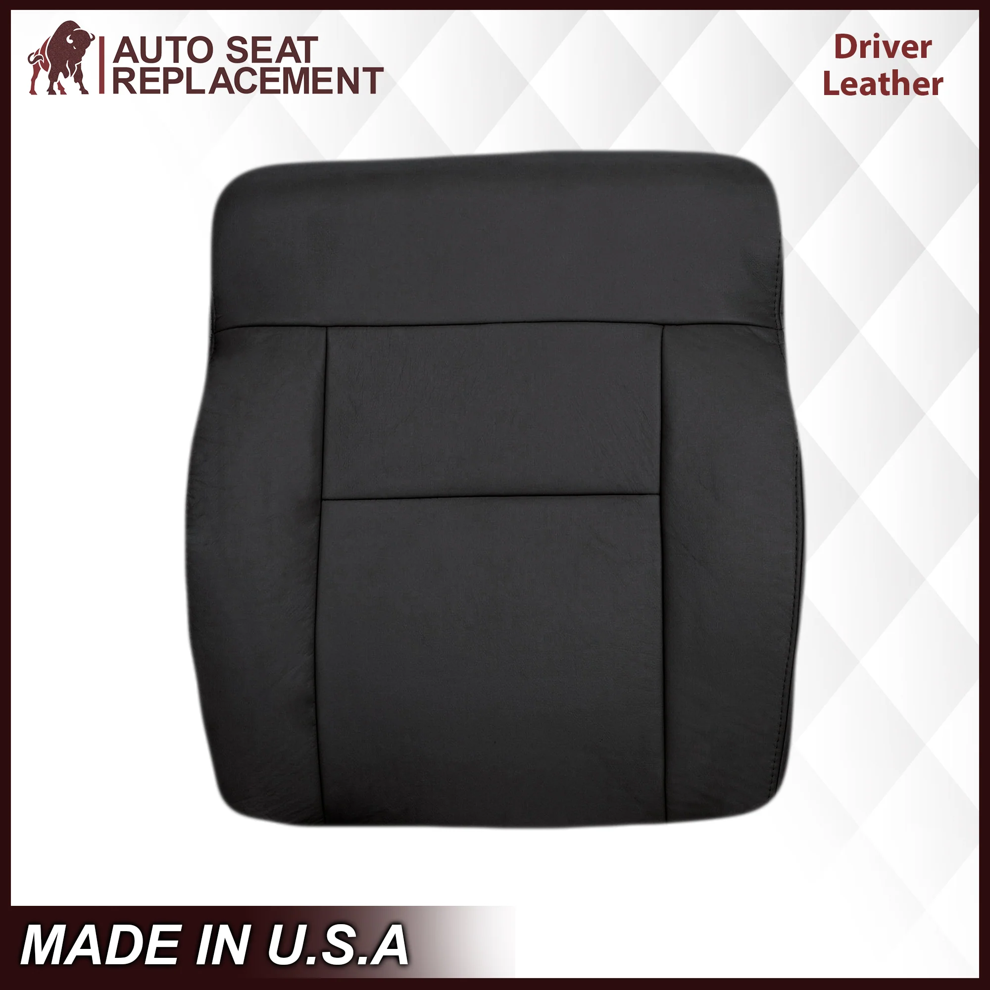 2004-2008 Ford F150 Seat Cover in Black: Choose Leather or Vinyl - Image 9