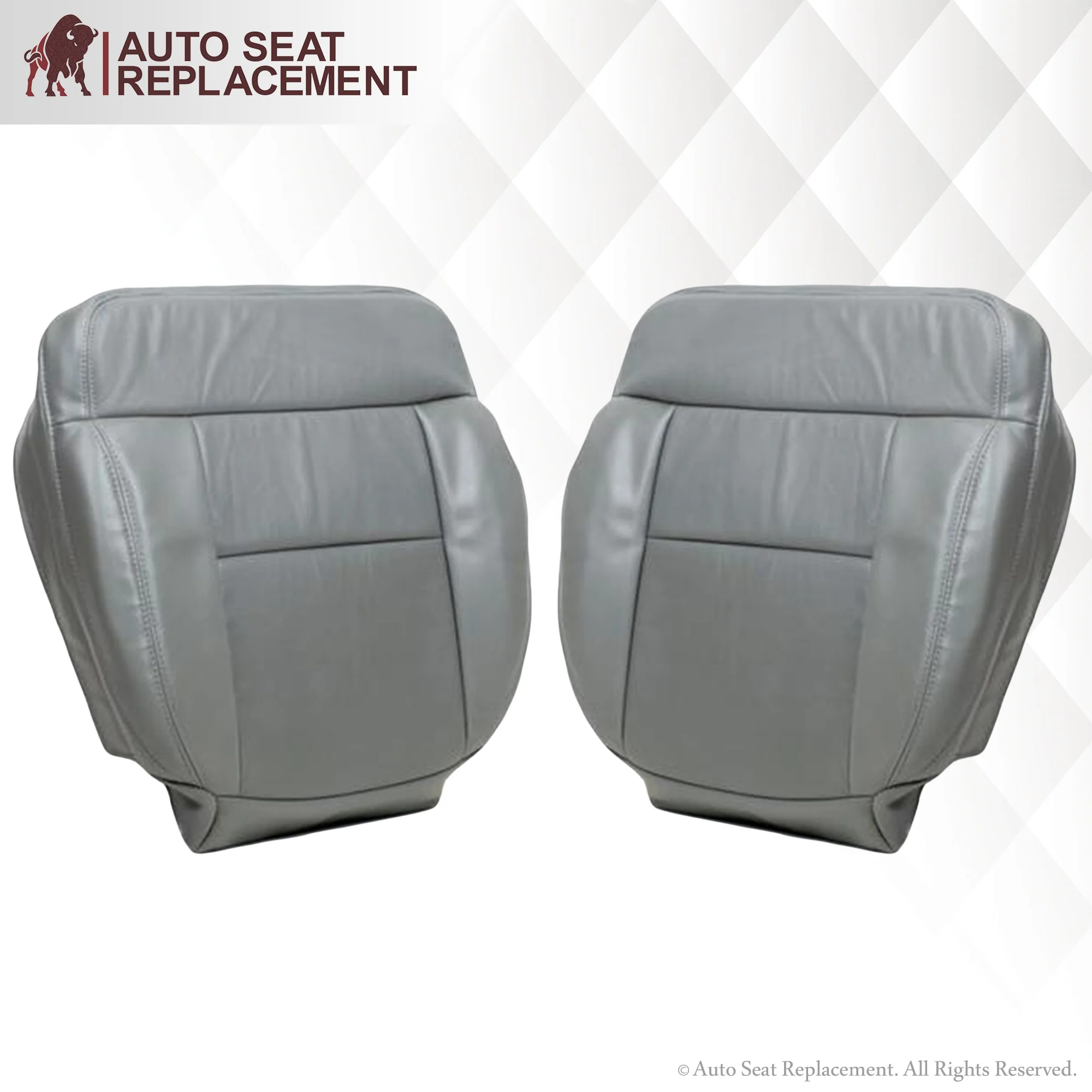 2004-2008 Ford F150 Seat Cover in Gray: Choose Leather or Vinyl - Image 14