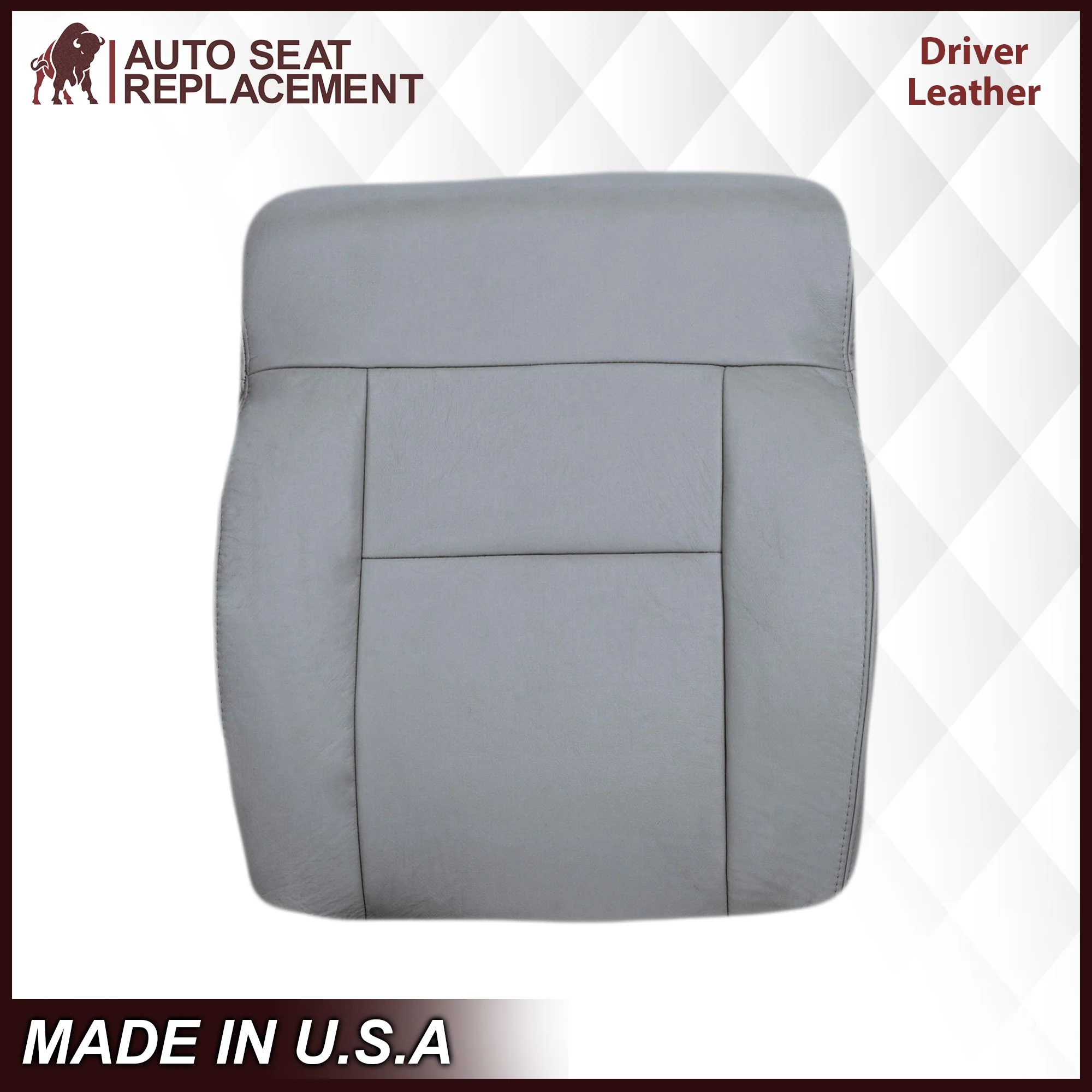 2004-2008 Ford F150 Seat Cover in Gray: Choose Leather or Vinyl - Image 19