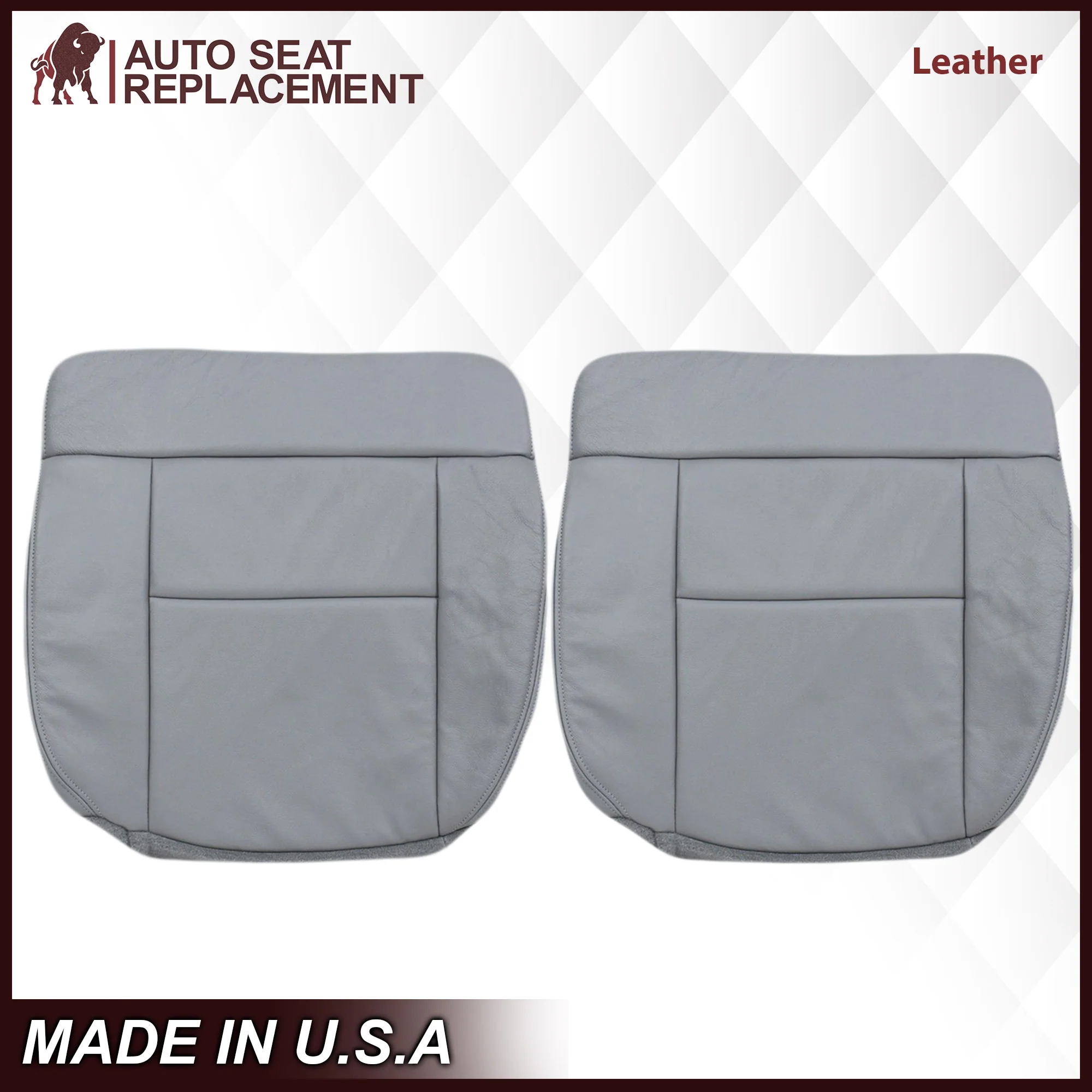 2004-2008 Ford F150 Seat Cover in Gray: Choose Leather or Vinyl - Image 28