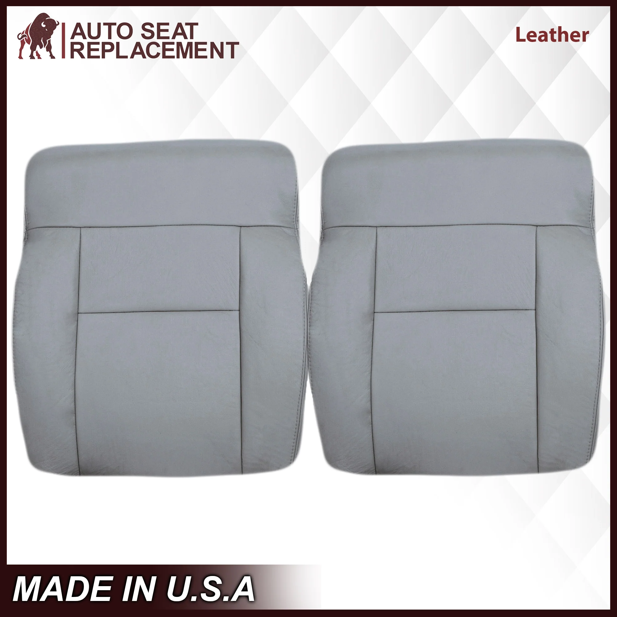 2004-2008 Ford F150 Seat Cover in Gray: Choose Leather or Vinyl - Image 30
