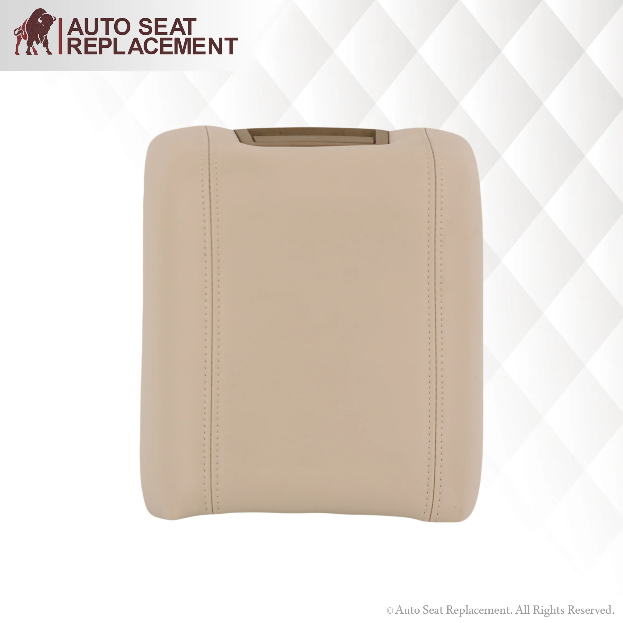 2004 Ford F150 Lariat Console Cover in Light Parchment Tan - Image 2
