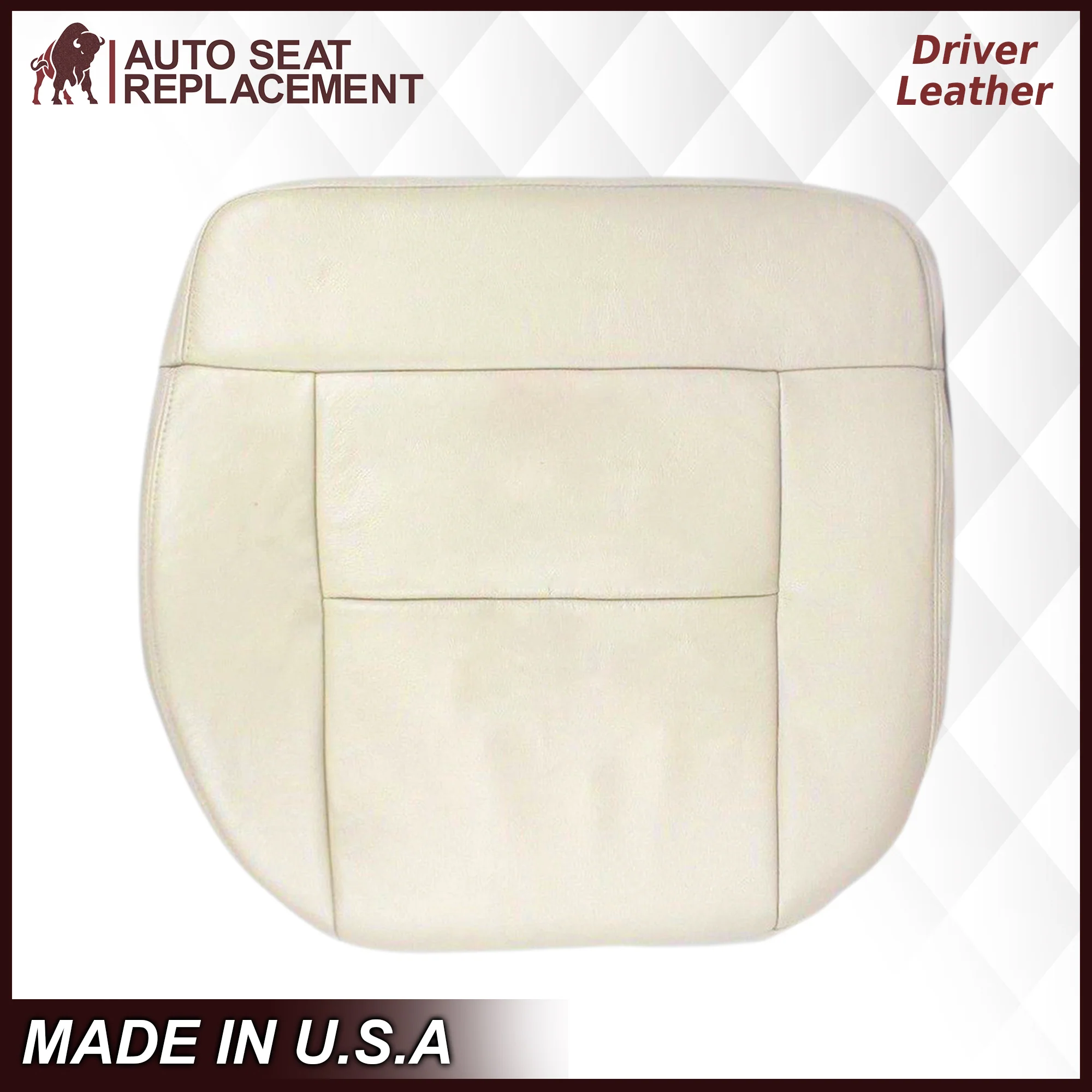 2004 Ford F150 Seat Cover in Light Parchment Tan: Choose Leather or Vinyl - Image 11