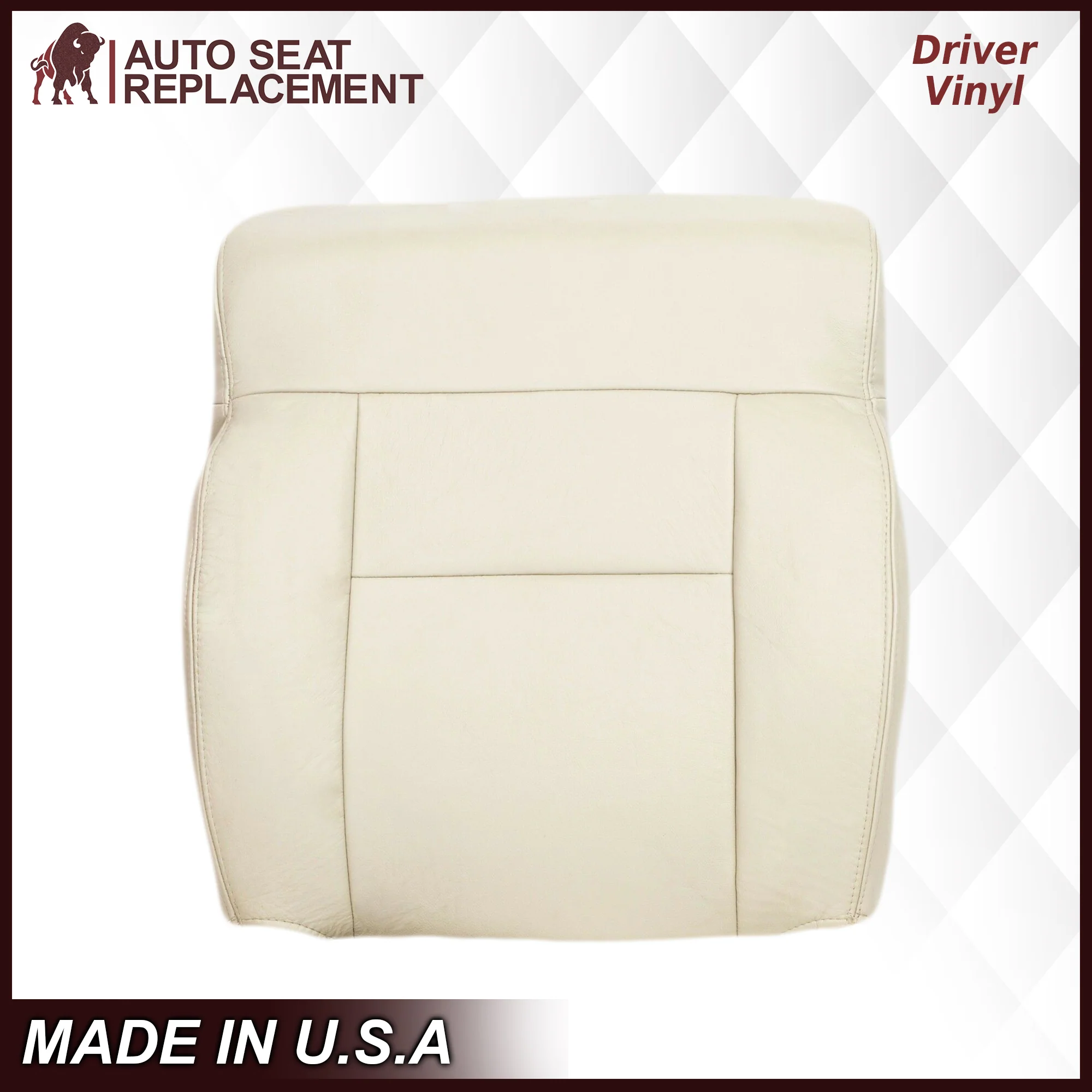 2004 Ford F150 Seat Cover in Light Parchment Tan: Choose Leather or Vinyl - Image 12