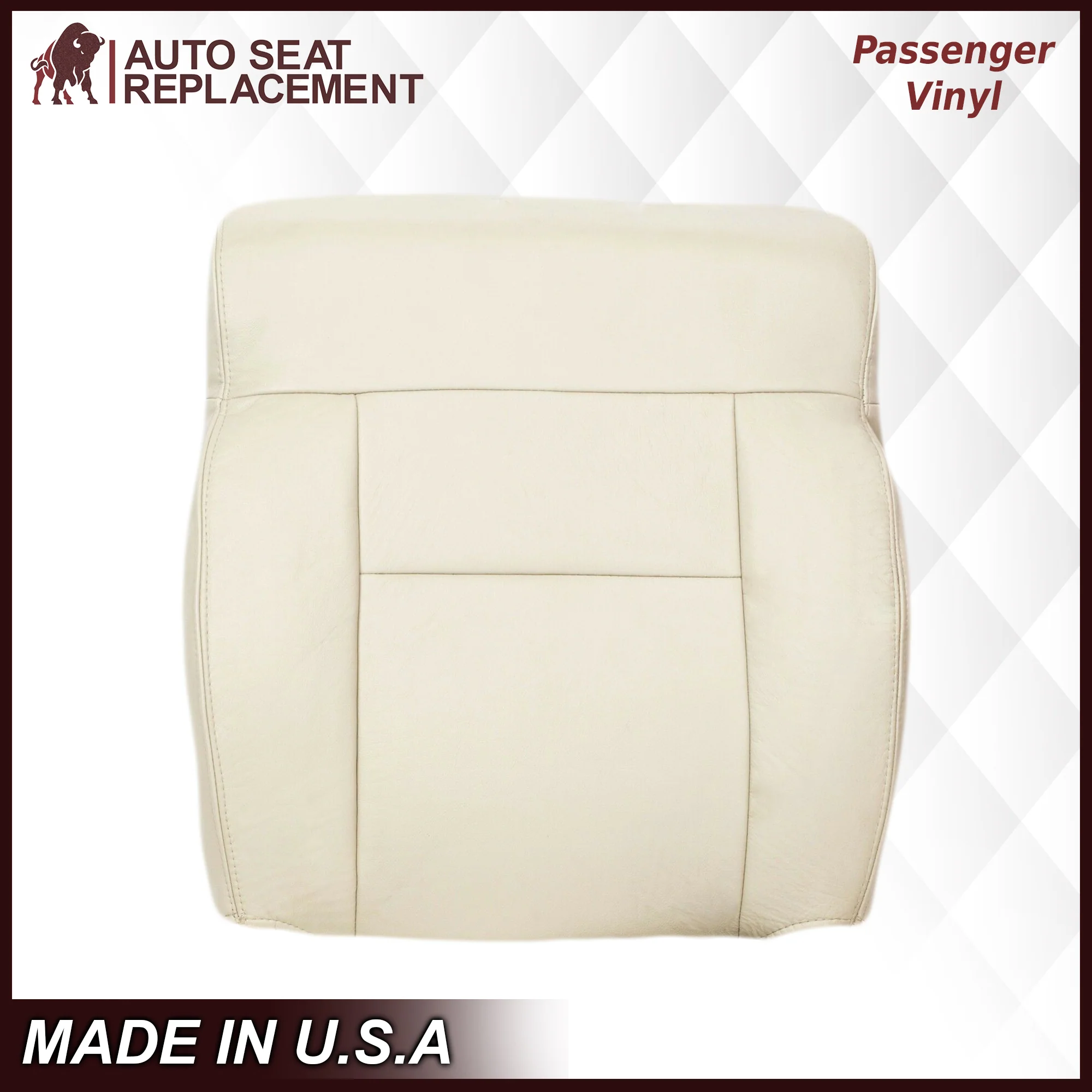2004 Ford F150 Seat Cover in Light Parchment Tan: Choose Leather or Vinyl - Image 18