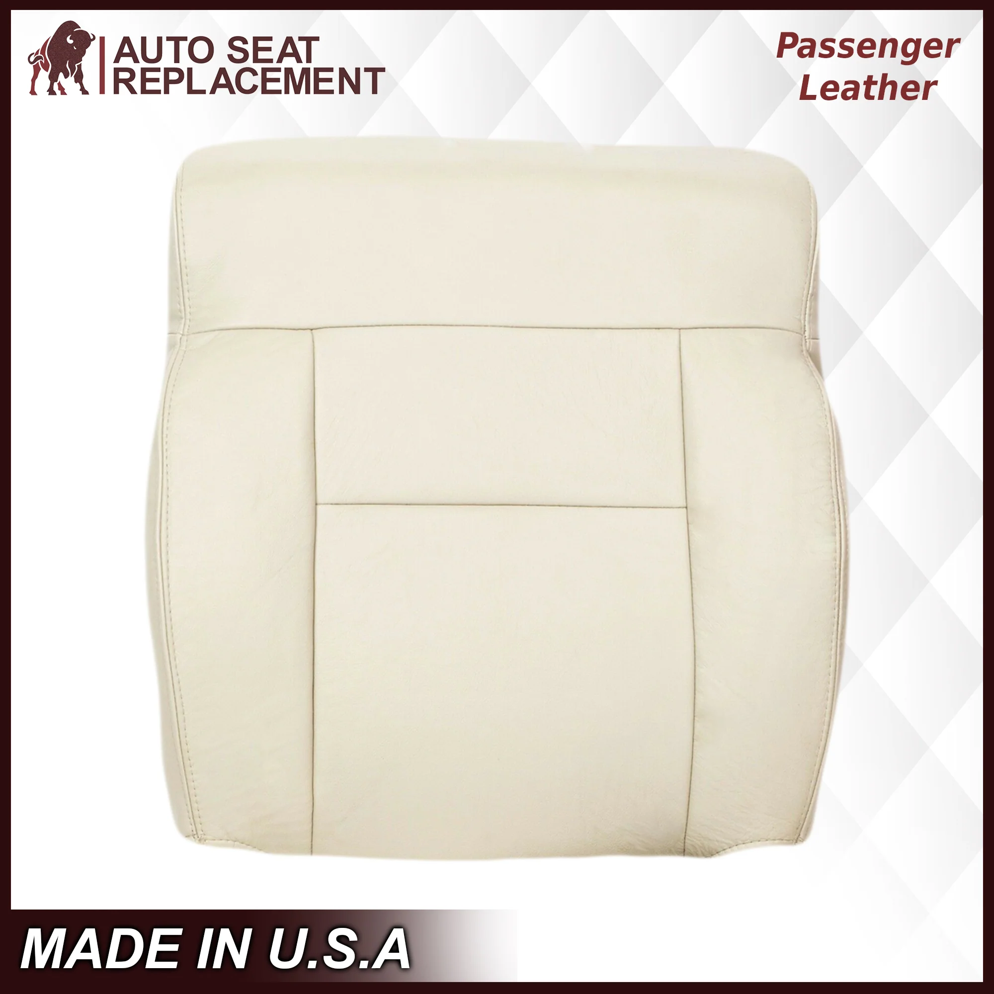 2004 Ford F150 Seat Cover in Light Parchment Tan: Choose Leather or Vinyl - Image 19