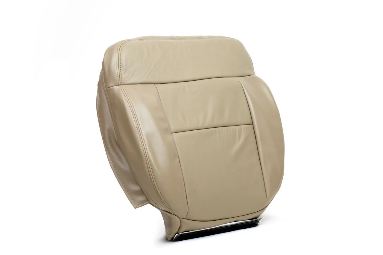 2005 2006 2007 008 F-150 Driver Bottom Leather Seat Cover Replacement Pebble Tan - Image 3