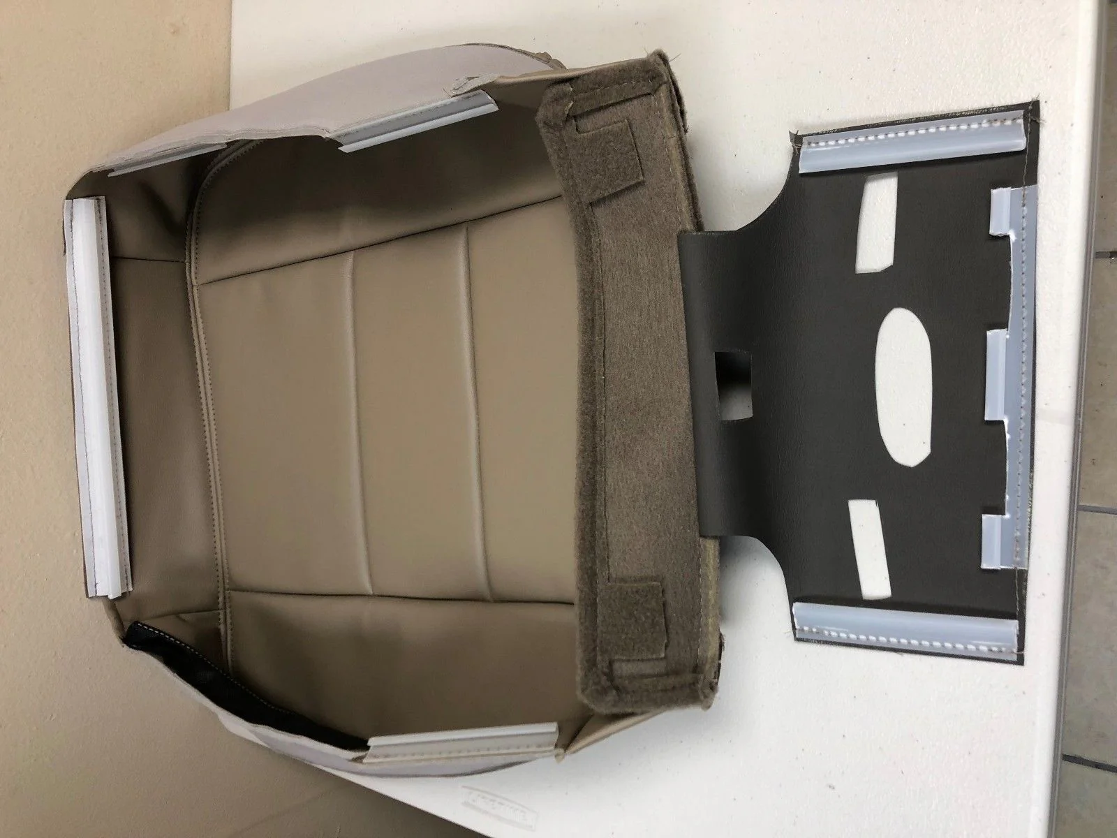 2005 2006 2007 Ford F250 F350 Lariat Extended Cab-Driver Bottom Seat Cover-Tan- - Image 7