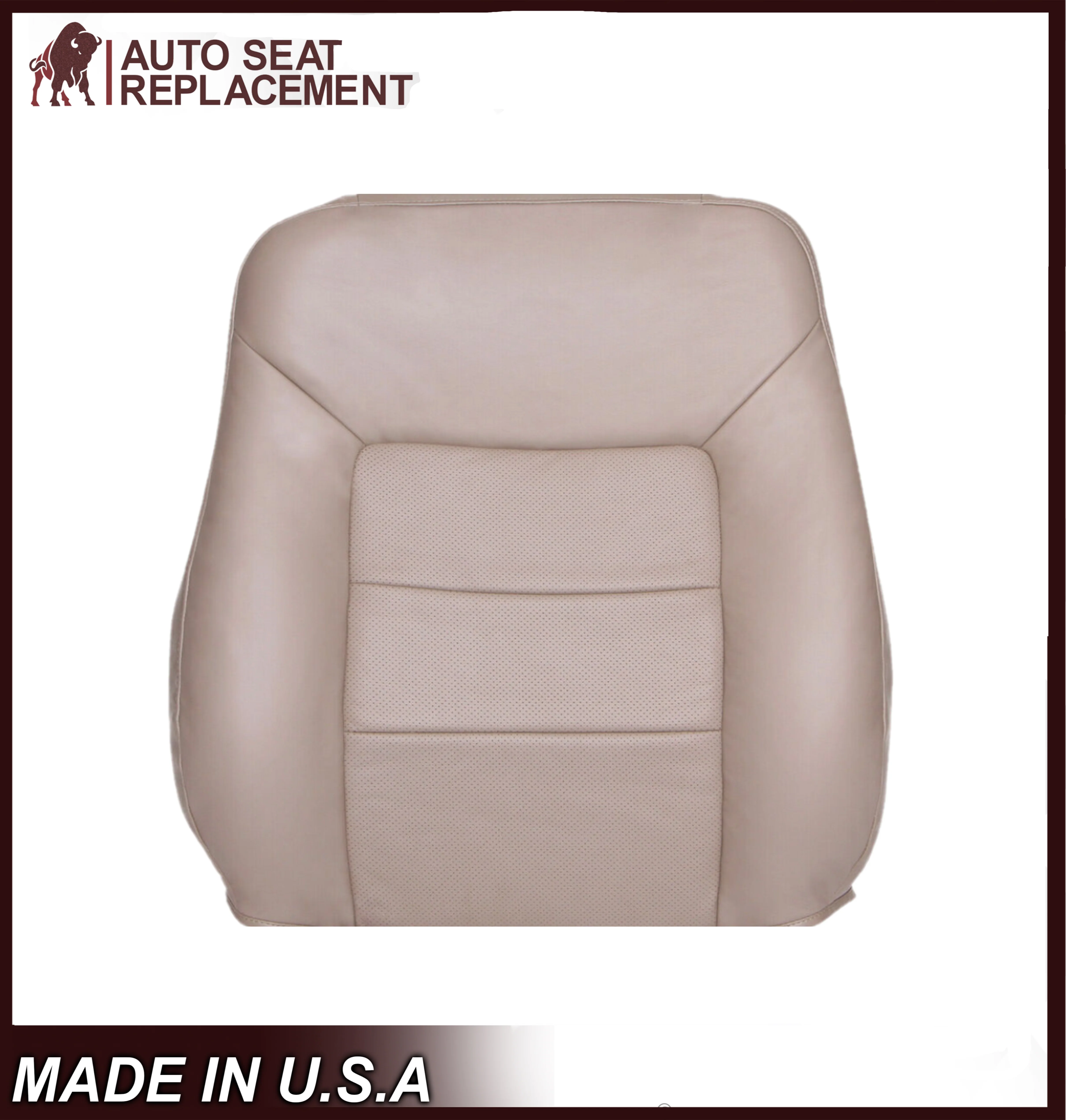 2005 2006 Ford Expedition Limited Perforated Tan Seat Covers: Choose Leather or Vinyl - Image 5