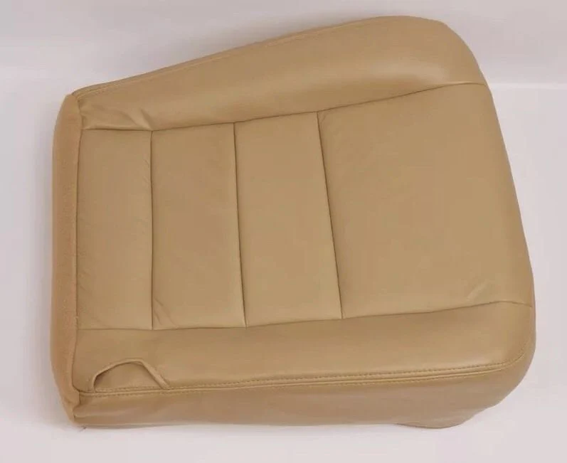 2005 2006 Ford F250 F350 Lariat Driver Bottom Leather Seat Cover TAN - Image 4