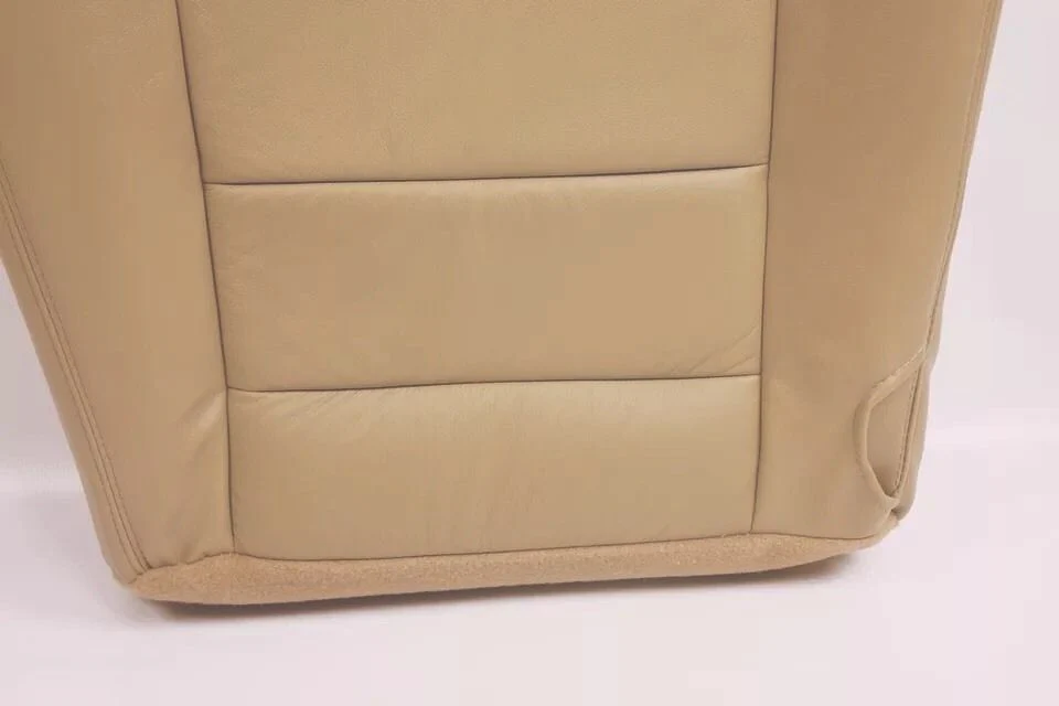 2005 2006 Ford F250 F350 Lariat Driver Bottom Leather Seat Cover TAN - Image 7