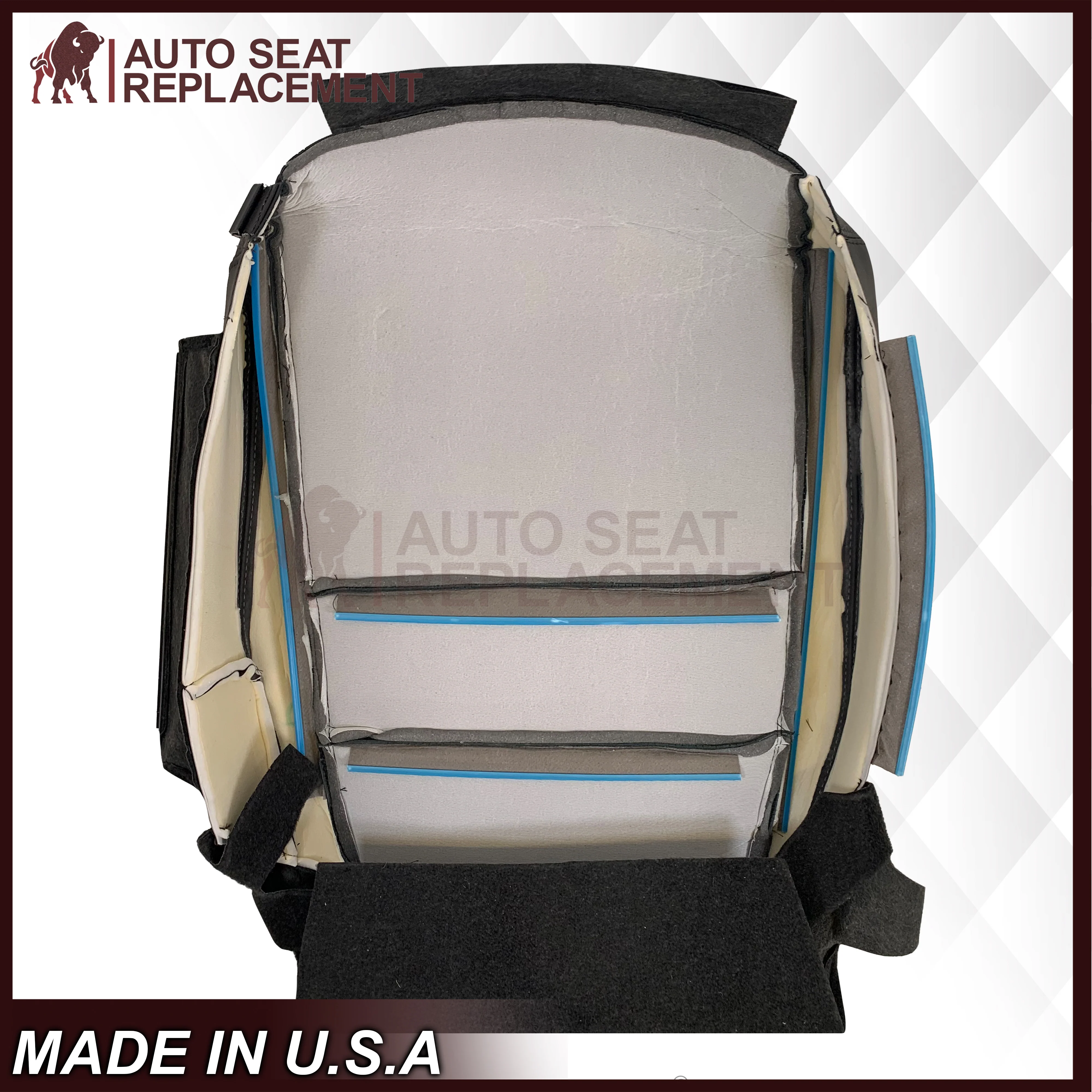 2005 - 2008 Acura TL Driver Or Passenger Seat Covers In Black: Choose Leather OR Synthetic Leather - Image 28