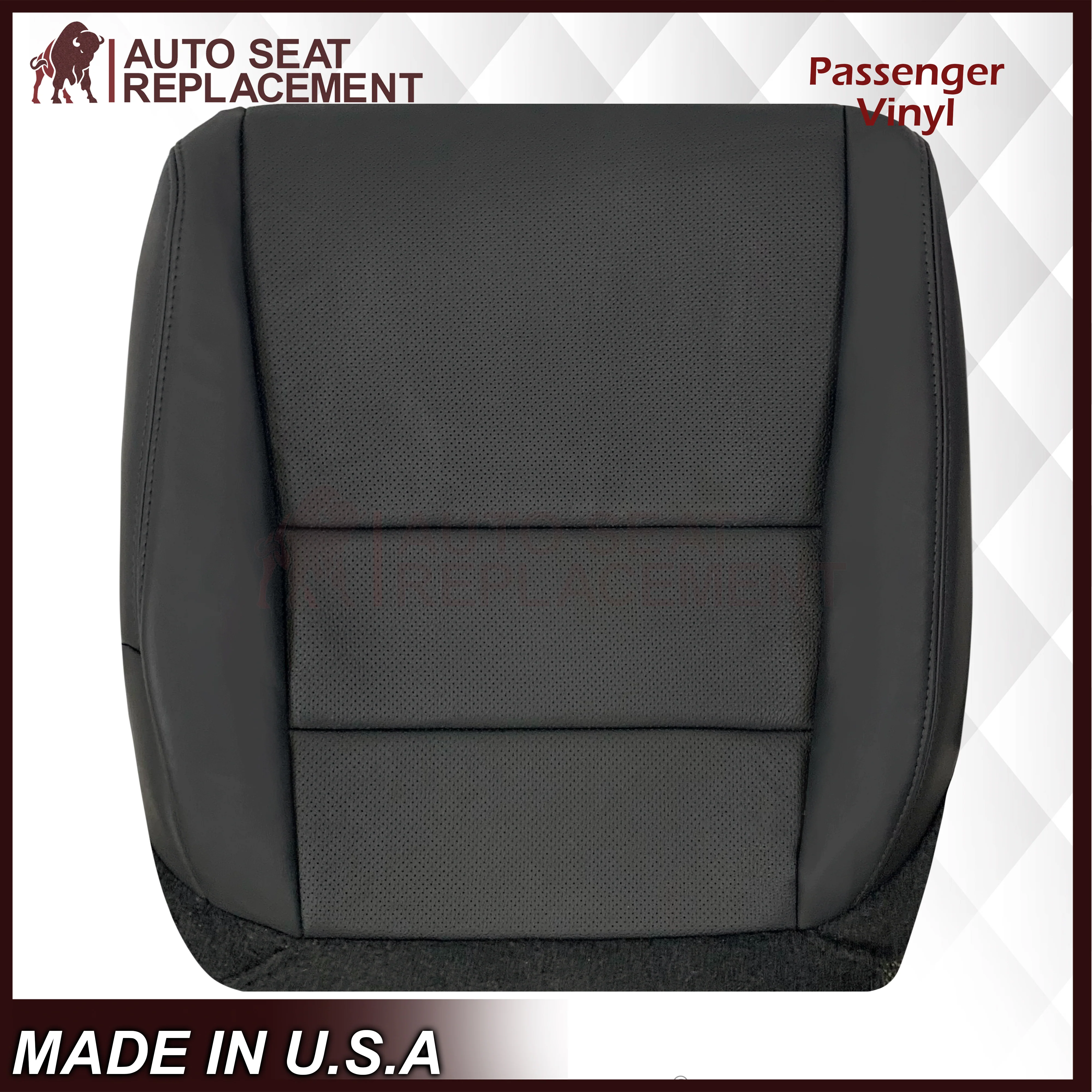 2005 - 2008 Acura TL Driver Or Passenger Seat Covers In Black: Choose Leather OR Synthetic Leather - Image 33