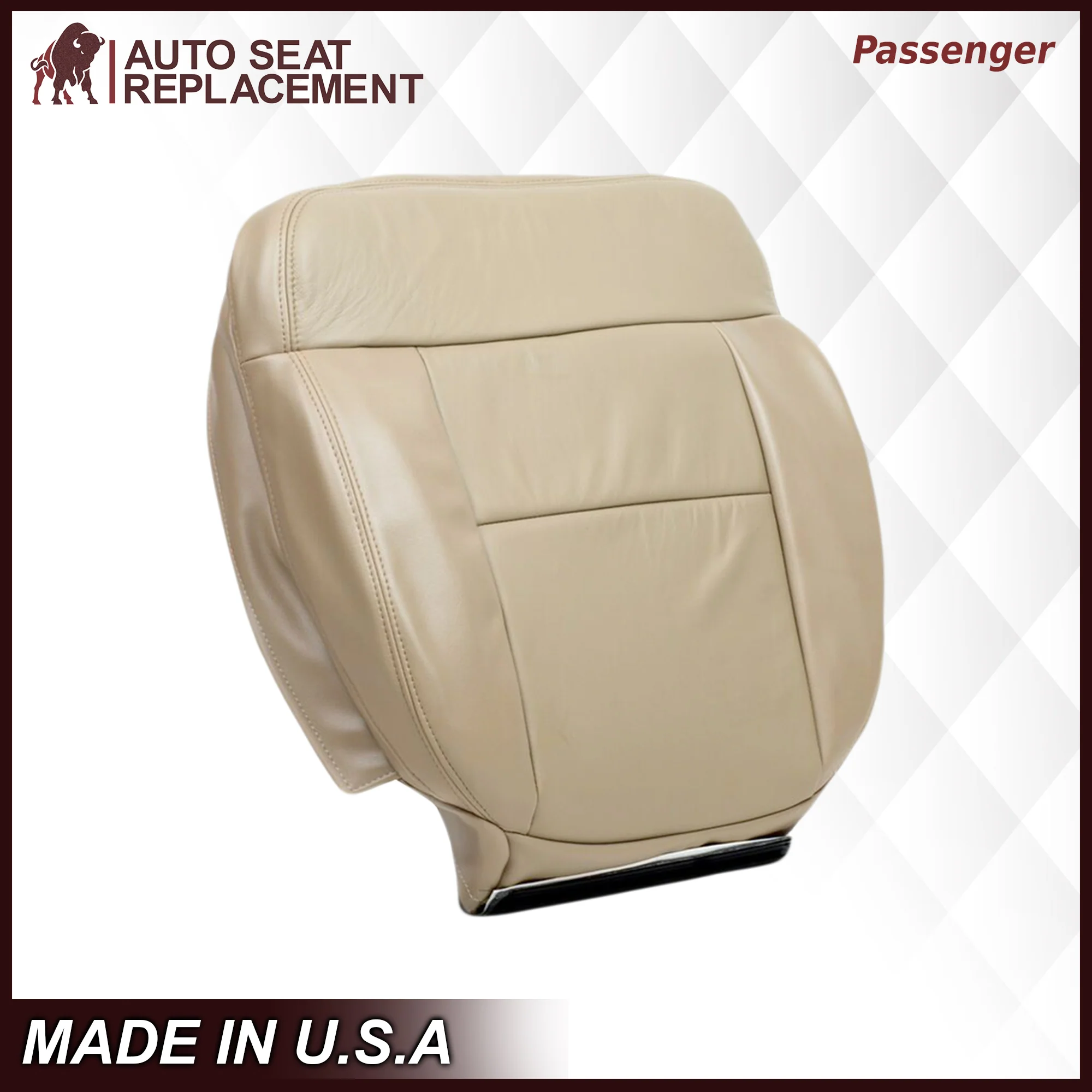 2005-2008 Ford F-150 Seat Cover in Tan: Choose Leather or Vinyl - Image 17