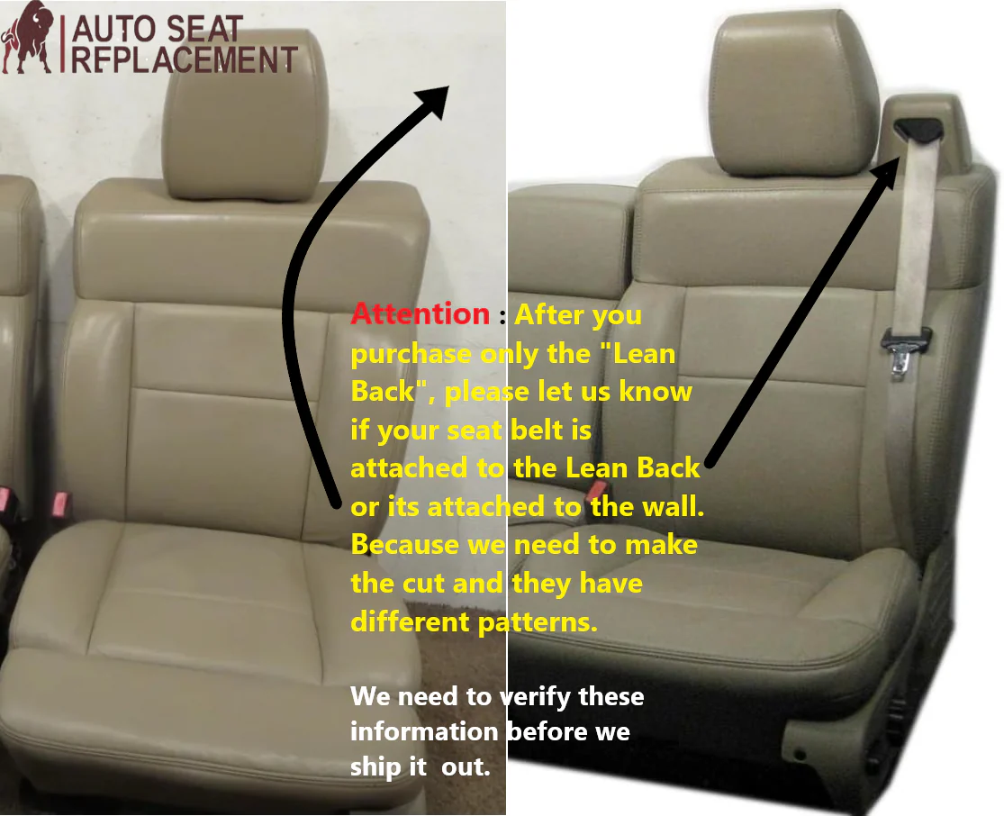 2005-2008 Ford F-150 Seat Cover in Tan: Choose Leather or Vinyl - Image 3