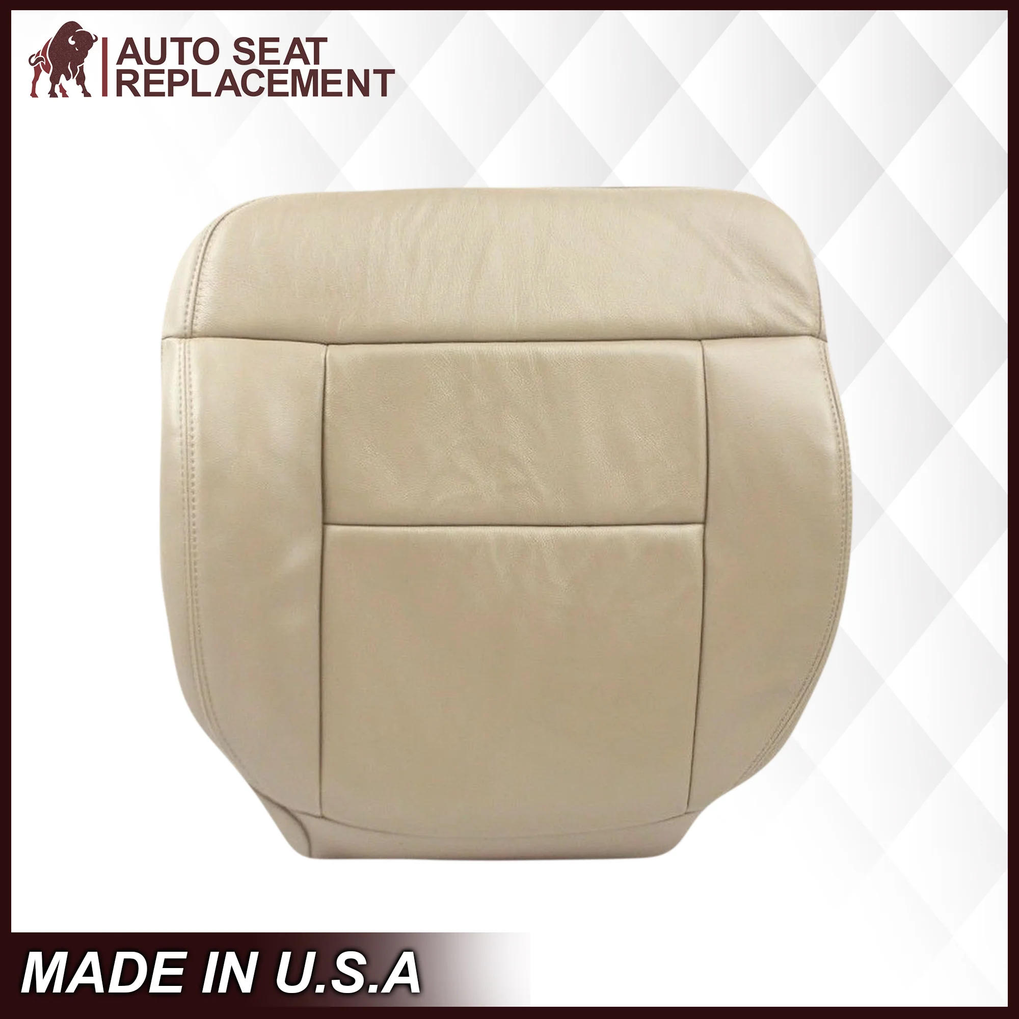 2005-2008 Ford F-150 Seat Cover in Tan: Choose Leather or Vinyl - Image 4