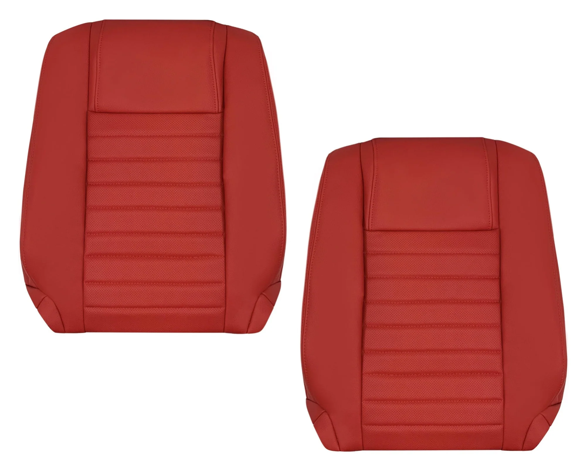2005-2009 Ford Mustang Synthetic Leather Replacement Seat Cover In Crimson Red : Choose From Variation - Image 8