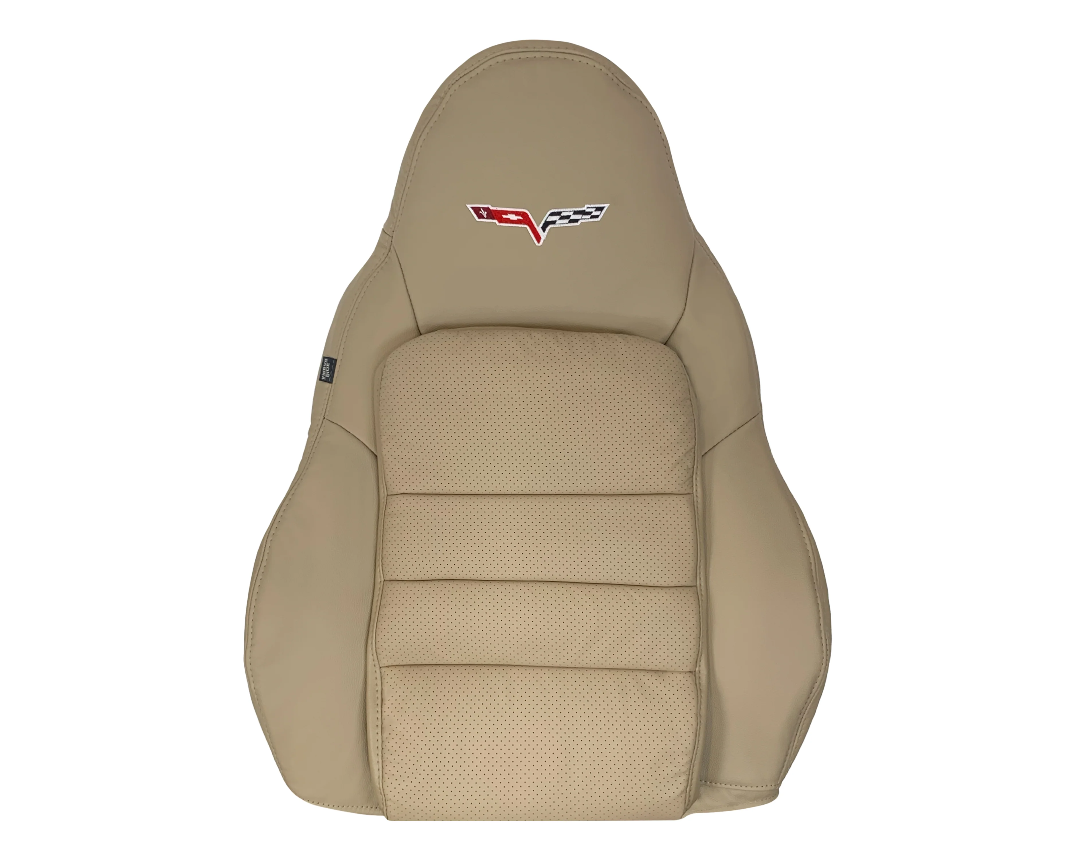 2005-2013 Chevy Corvette C6 Replacement Seat Covers: Tan Perforated - Image 35