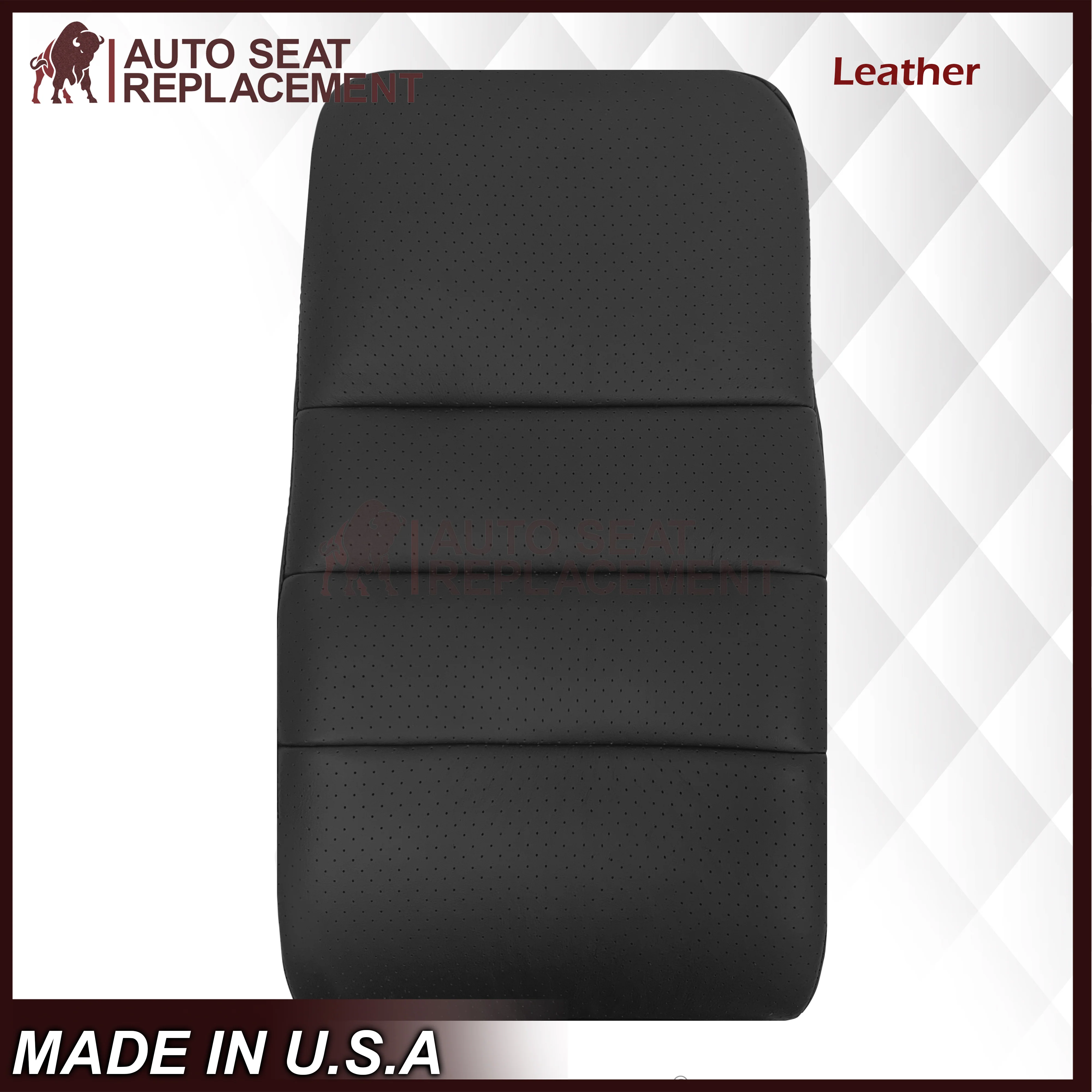 2005 - 2013 Chevy Corvette Replacement Black Perforated Seat Covers - Image 15