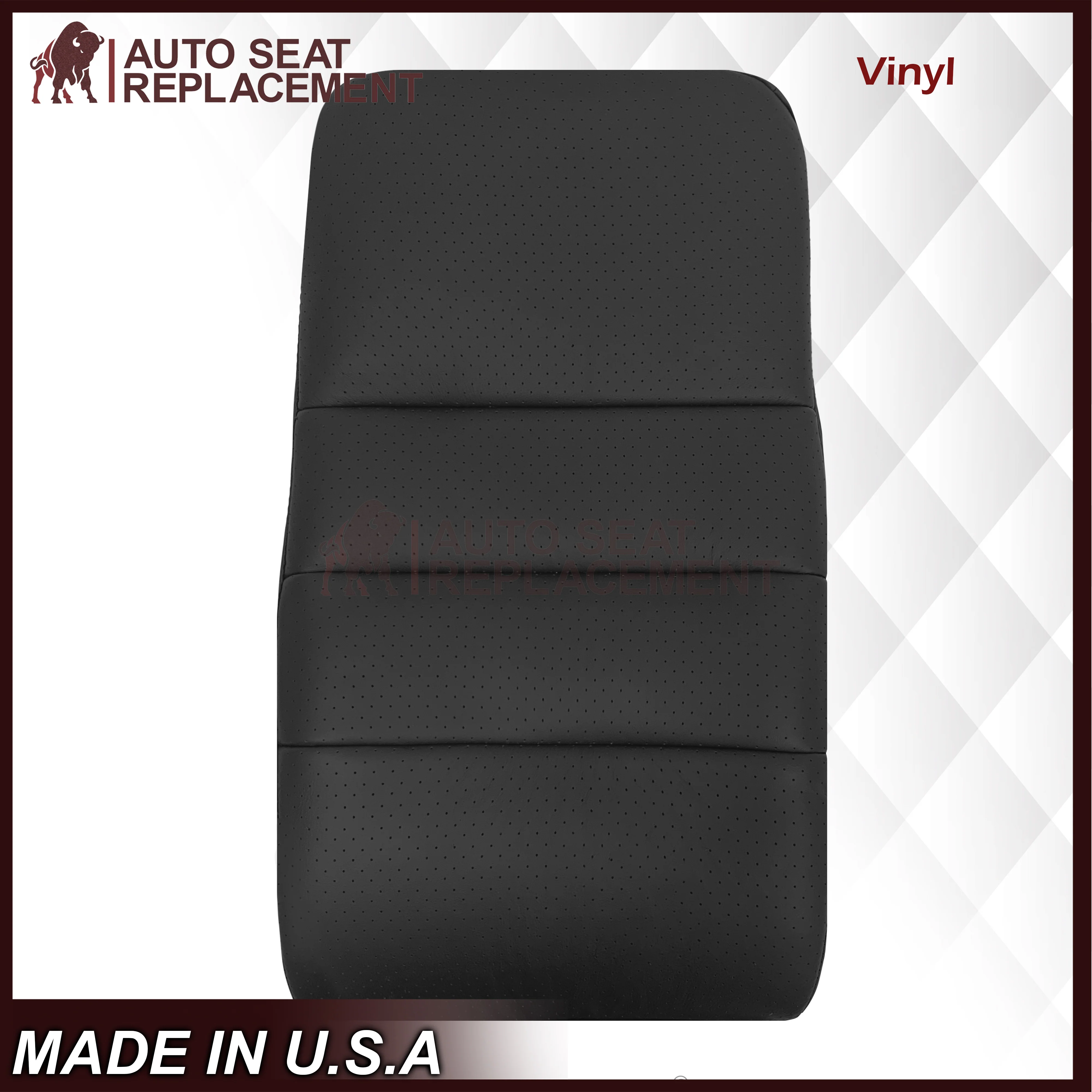 2005 - 2013 Chevy Corvette Replacement Black Perforated Seat Covers - Image 16