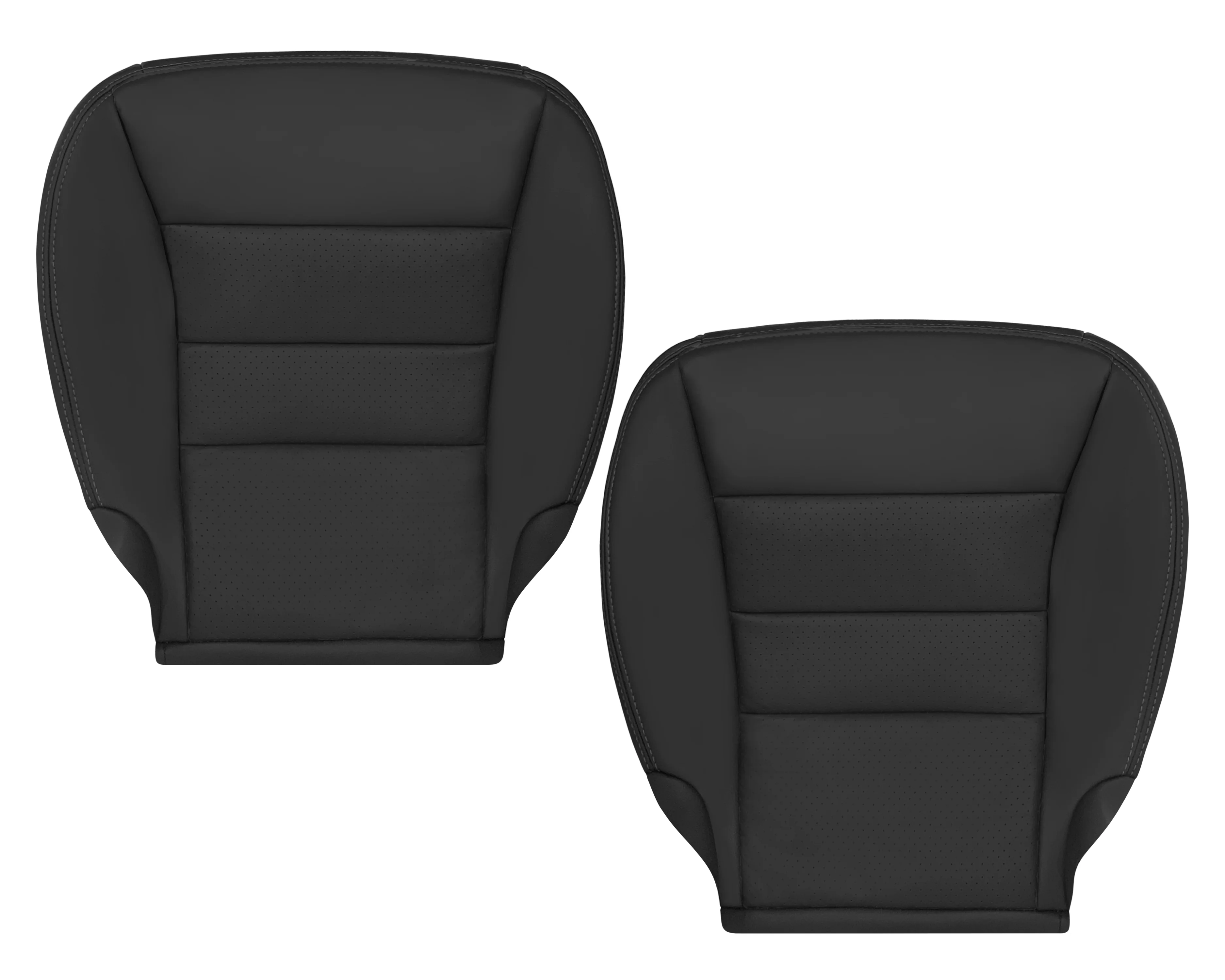 2005 - 2013 Chevy Corvette Replacement Black Perforated Seat Covers - Image 24