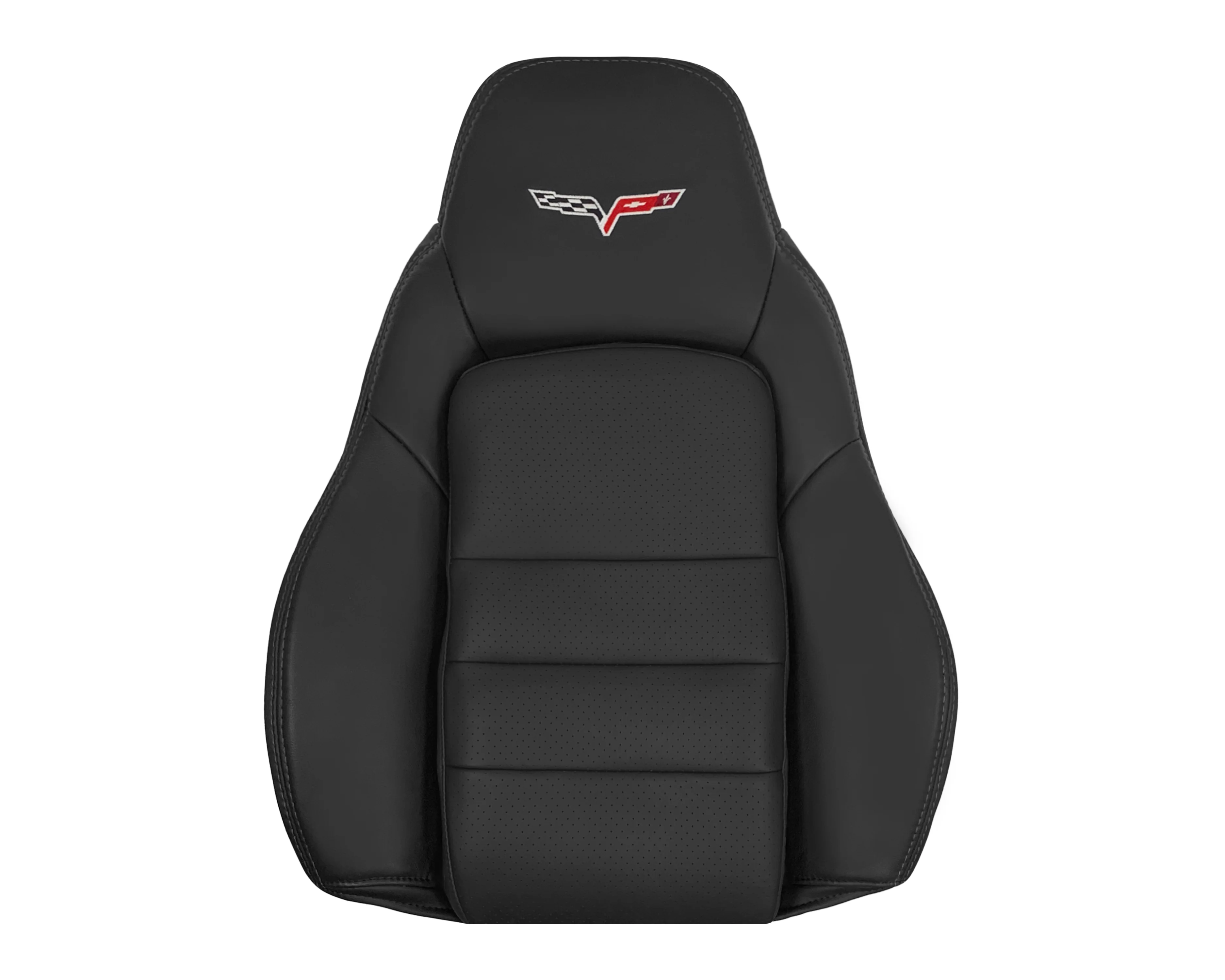 2005 - 2013 Chevy Corvette Replacement Black Perforated Seat Covers - Image 35