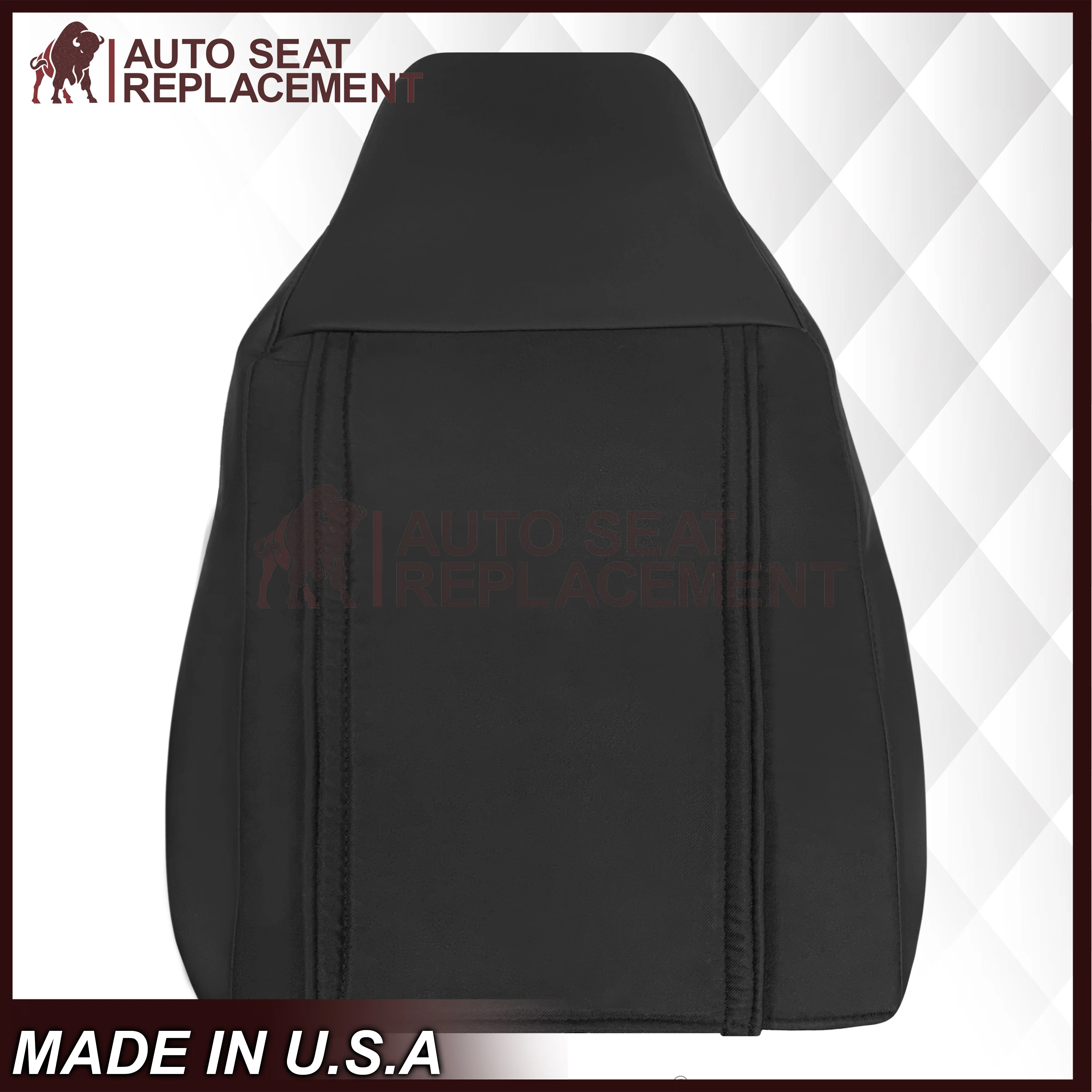 2005 - 2013 Chevy Corvette Replacement Black Perforated Seat Covers - Image 4