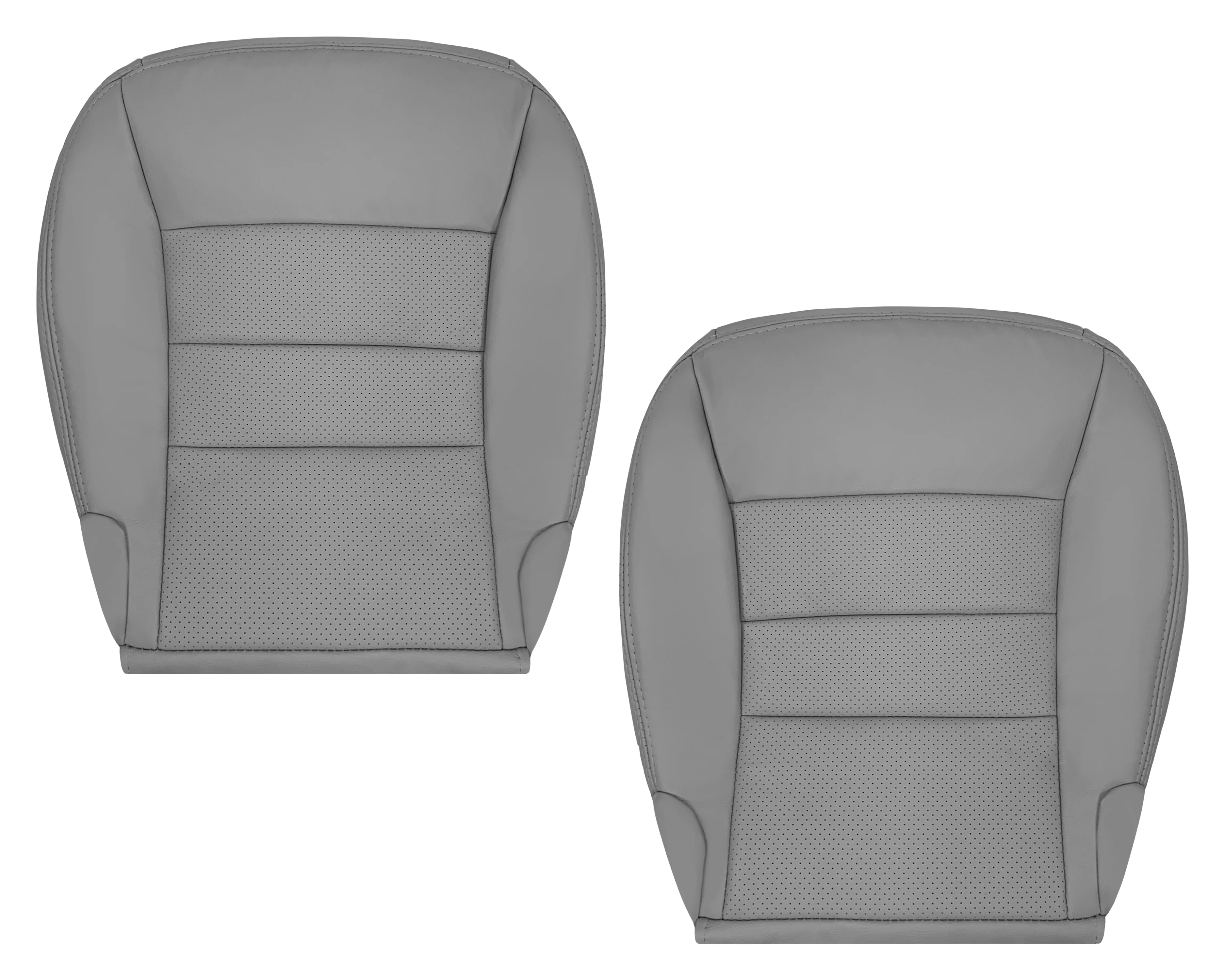 2005-2013 Chevy Corvette Replacement Seat Covers: C6 Gray Perforated - Image 20