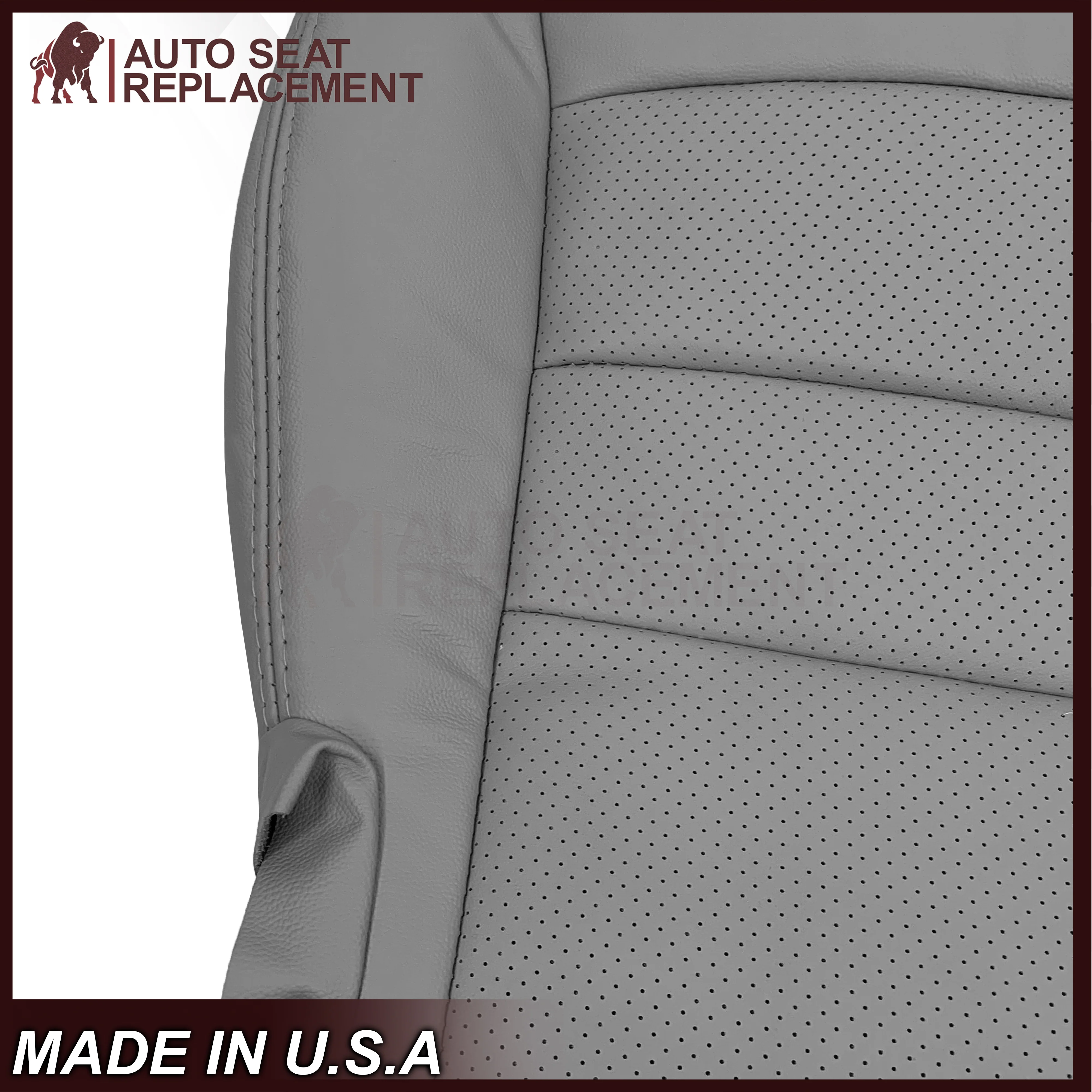 2005-2013 Chevy Corvette Replacement Seat Covers: C6 Gray Perforated - Image 29