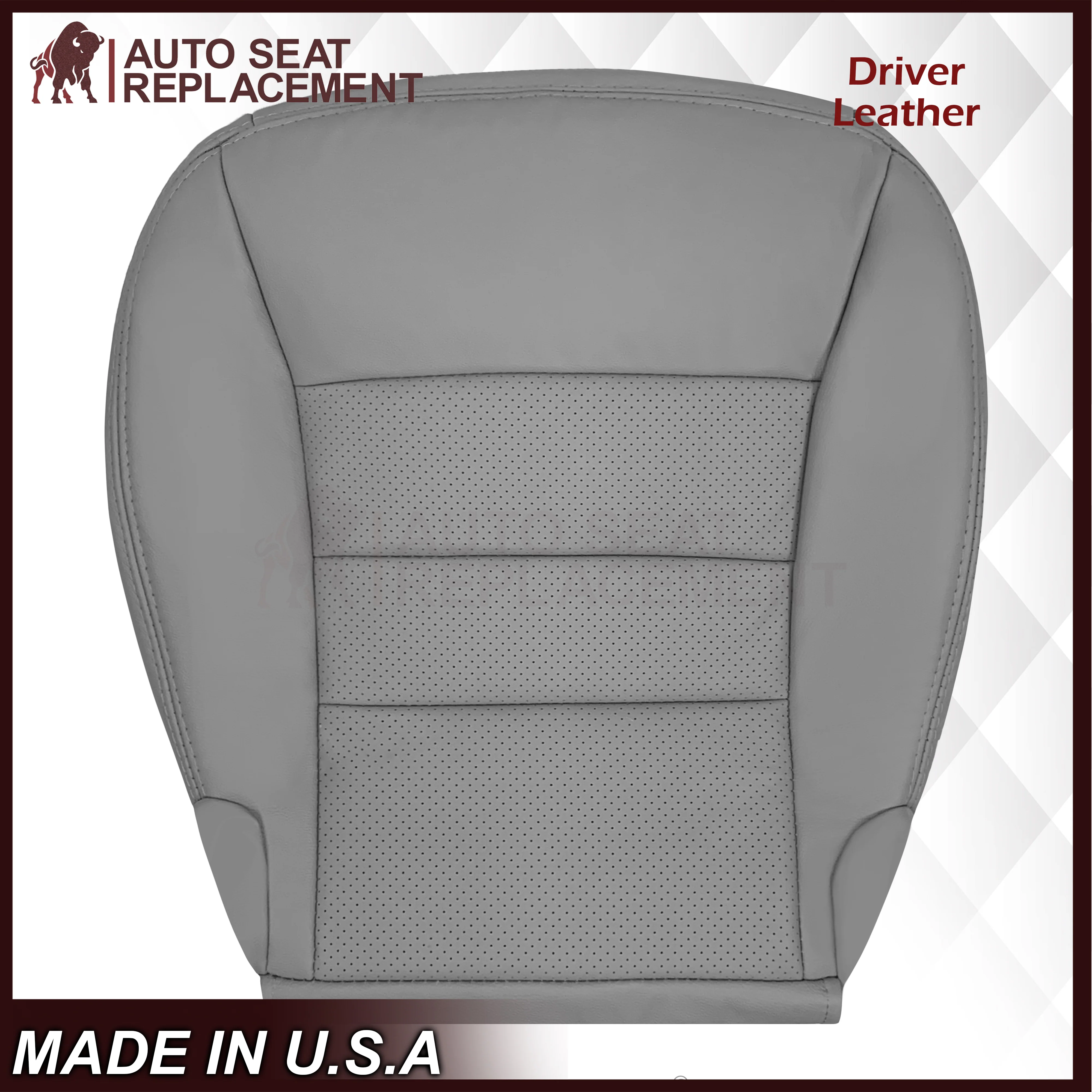 2005-2013 Chevy Corvette Replacement Seat Covers: C6 Gray Perforated - Image 5