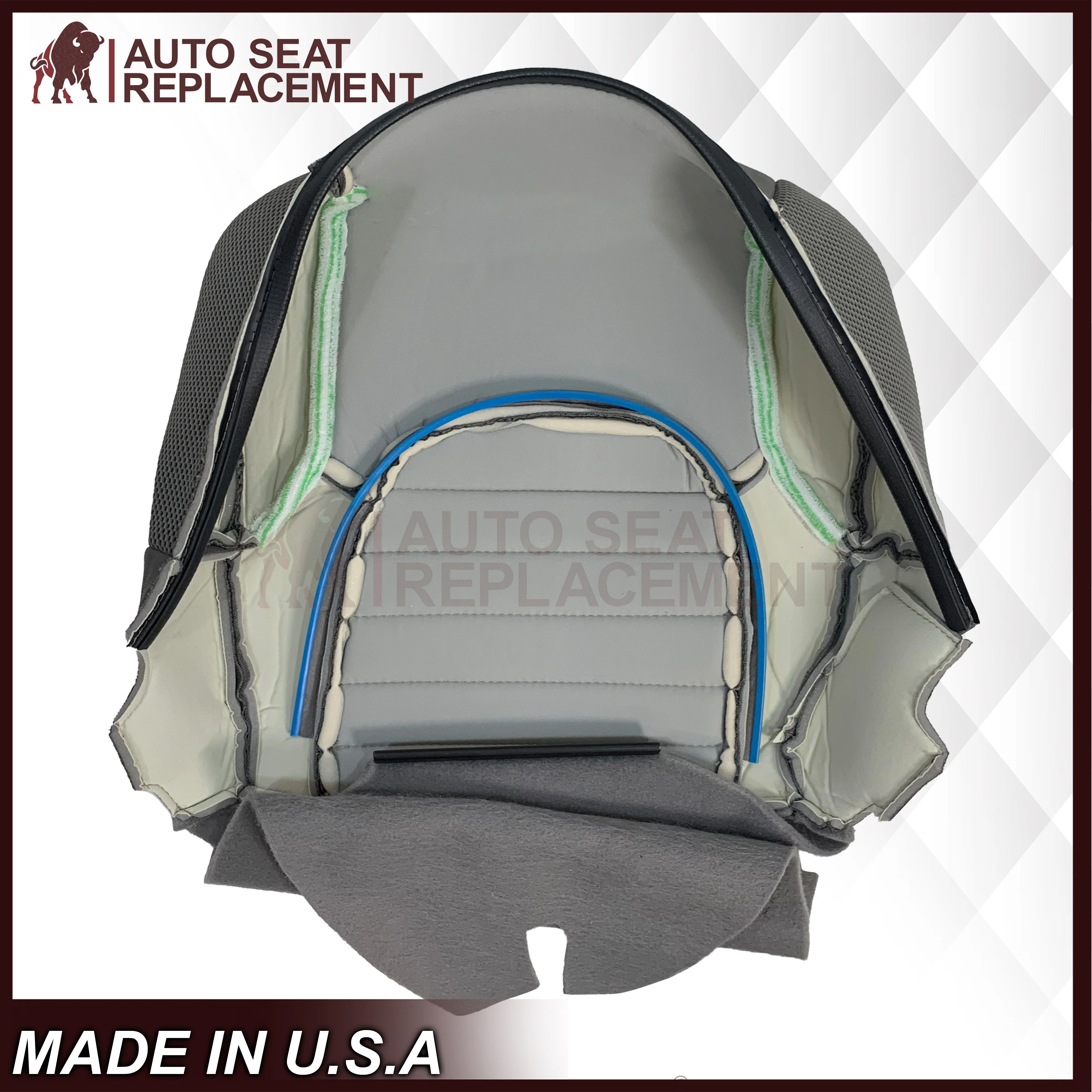 2005 - 2015 Nissan Pathfinder-Xterra Replacement Bottom Gray Cloth (Fabric) Material Seat Cover - Image 6