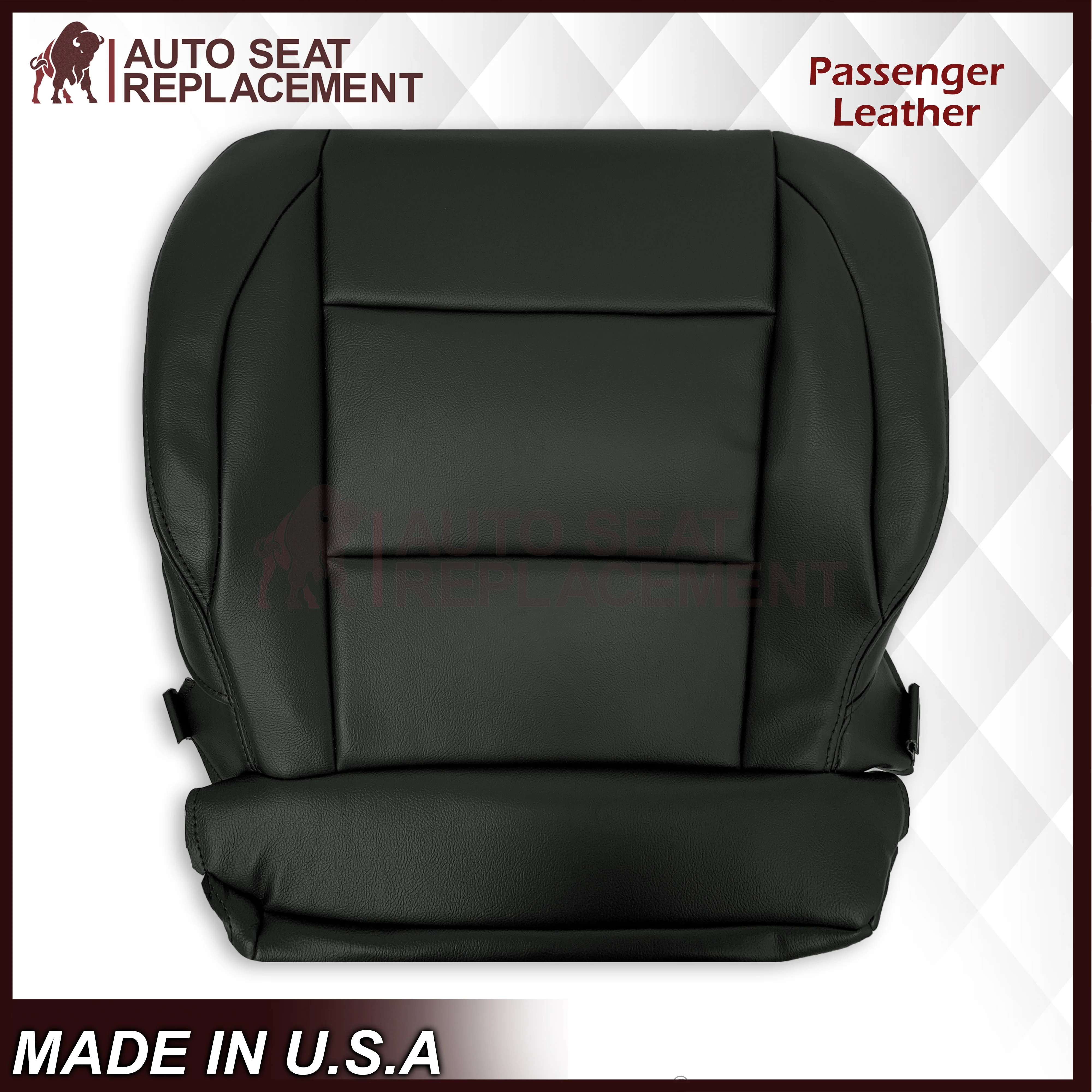 2005-2015 Nissan Titan Driver and Passenger Side Top and Bottom Seat Covers in Black : Choose from the variants - Image 11