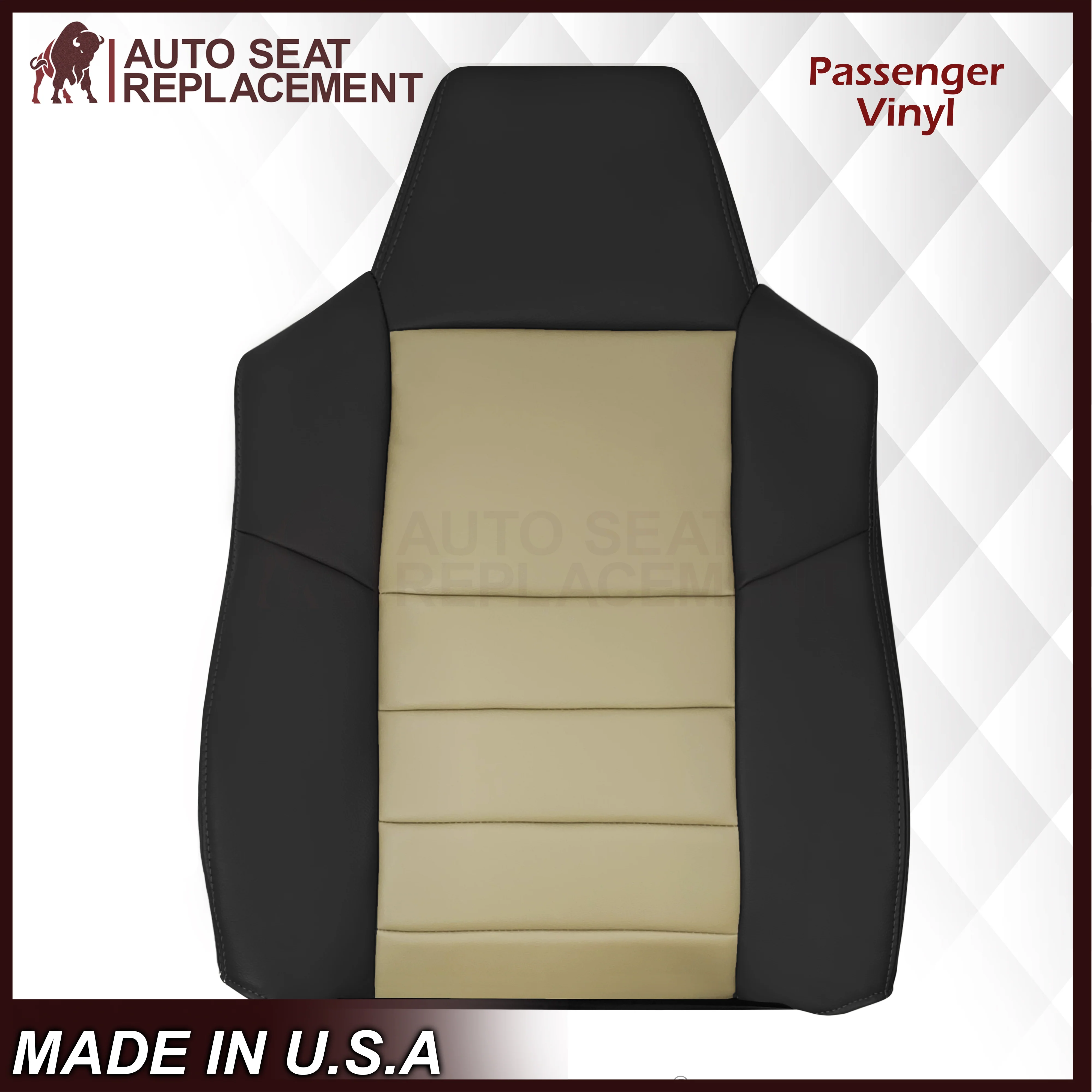 2005 Ford Excursion Eddie Bauer Sport Front Replacement Seat Covers: Choose Leather or Vinyl - Image 25
